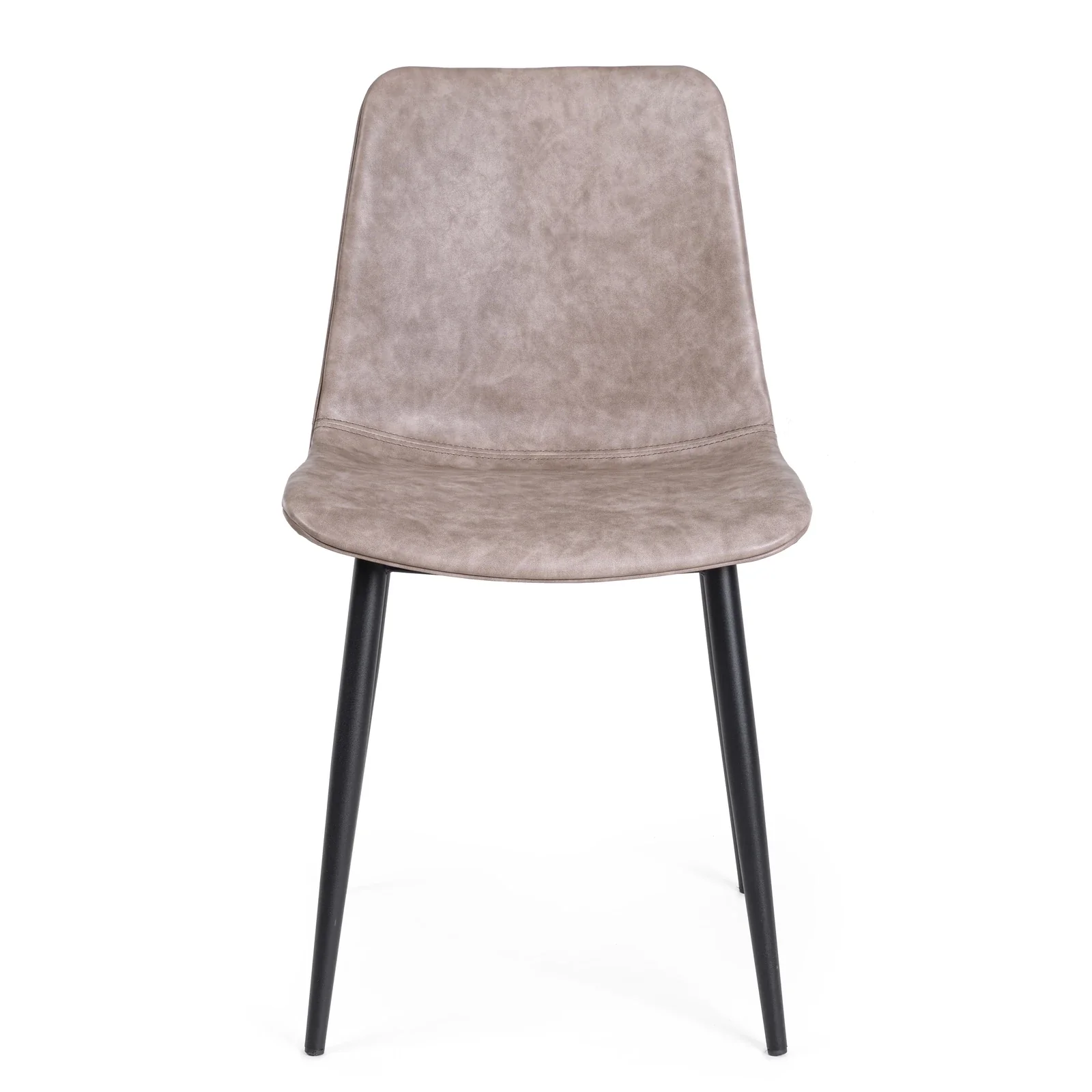 Essstuhl Kyra PU Vintage Beige Gestell Schwarz - Image 7