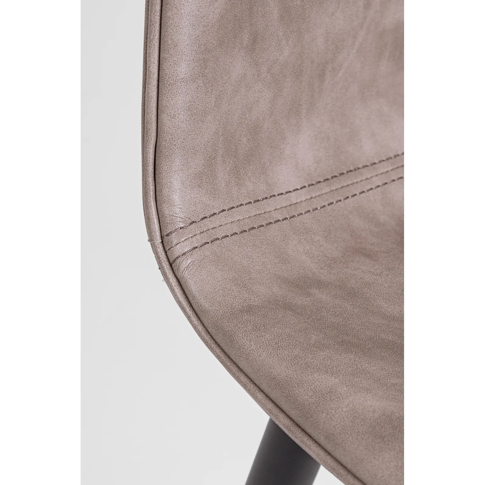 Essstuhl Kyra PU Vintage Beige Gestell Schwarz - Image 9