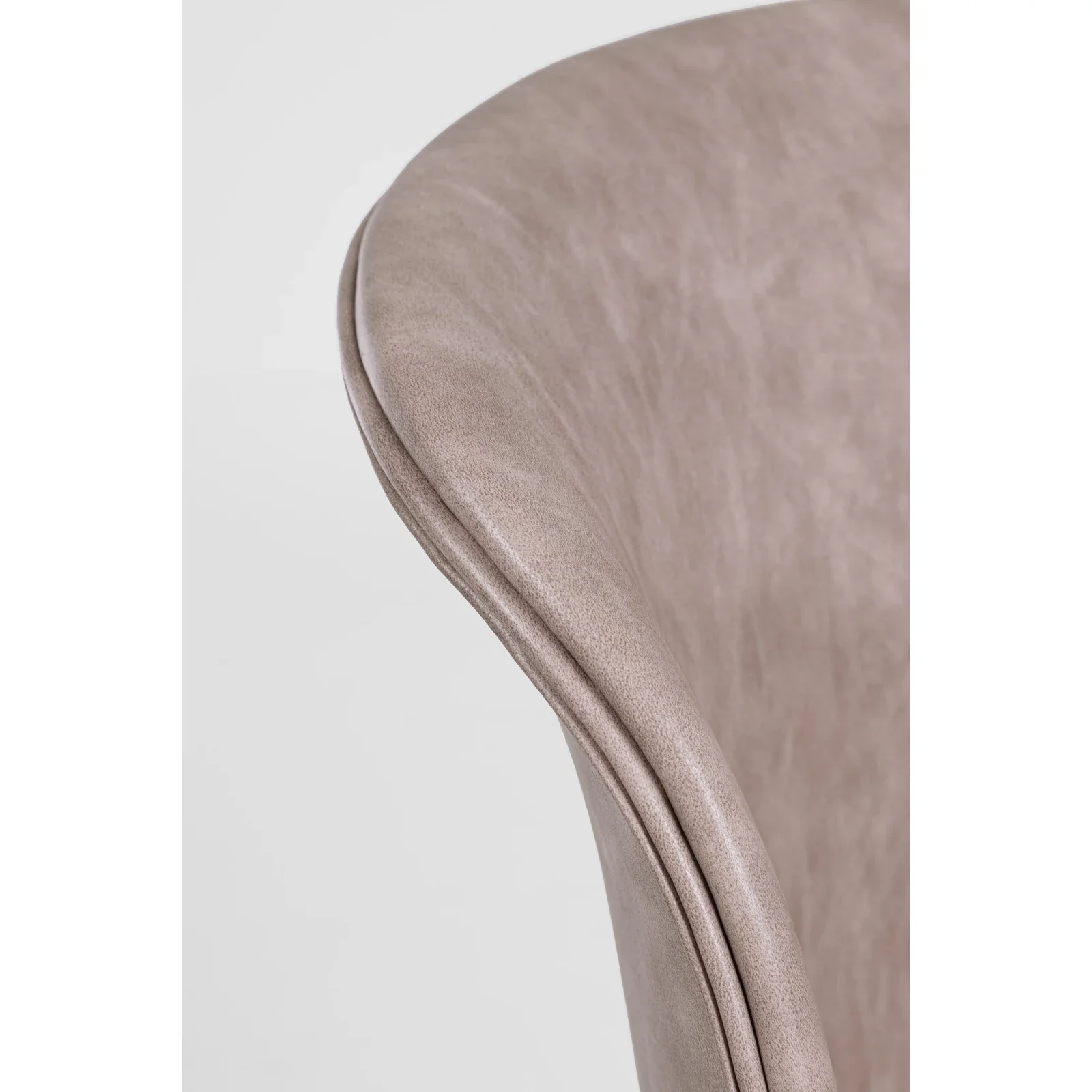 Essstuhl Loft PU Vintage Beige Gestell Schwarz - Image 2