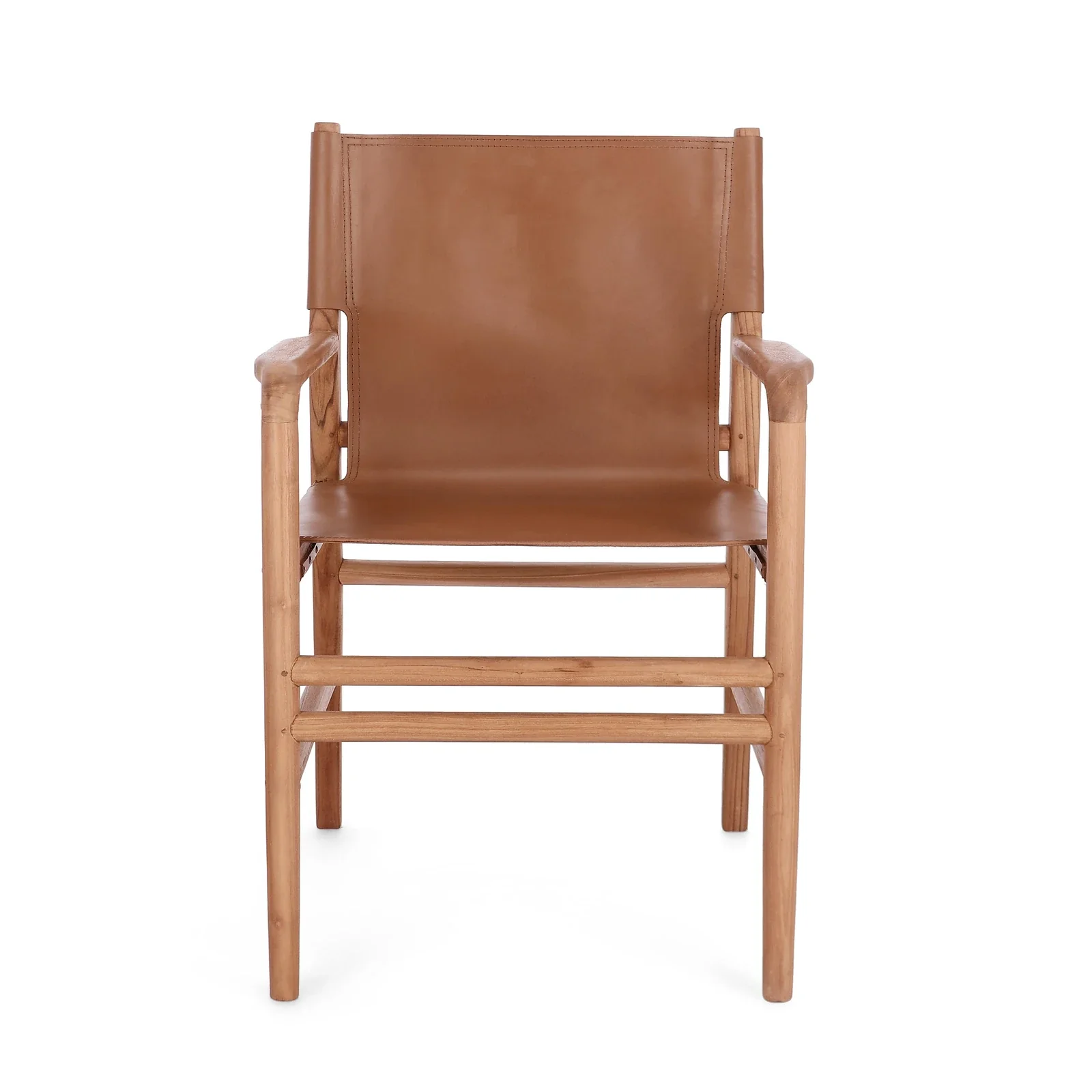 Essstuhl mit Armlehne Caroline Cognac - Image 6
