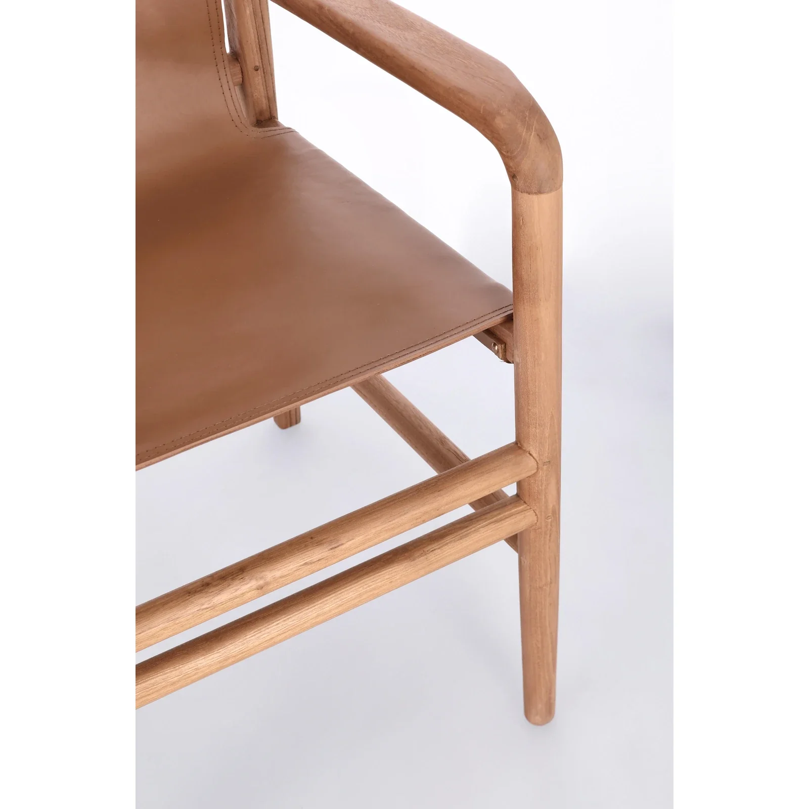 Essstuhl mit Armlehne Caroline Cognac - Image 7