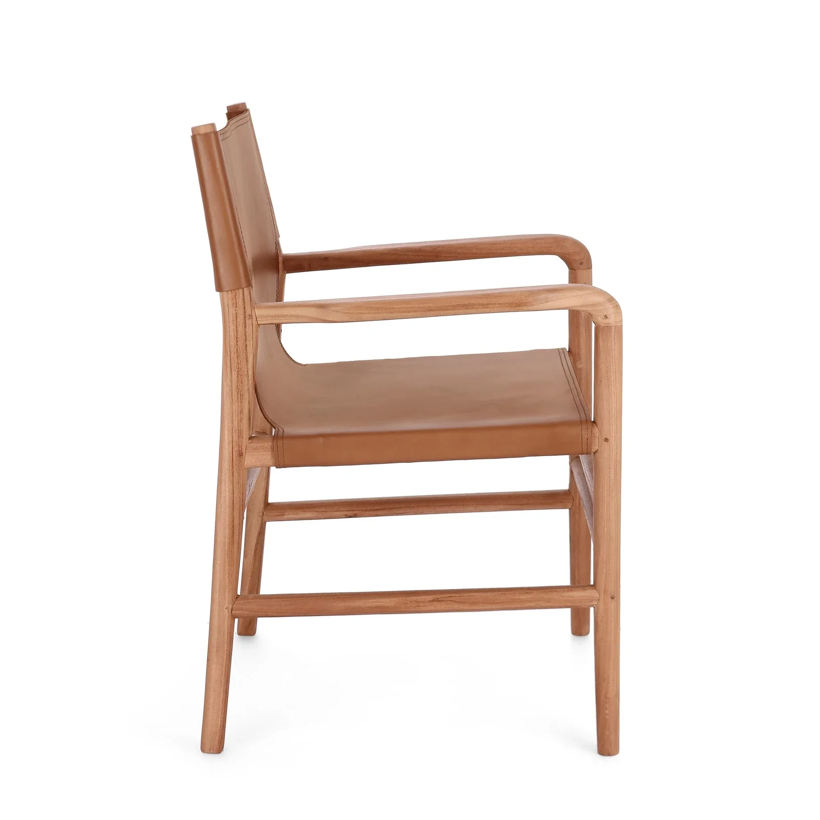 Essstuhl mit Armlehne Caroline Cognac - Image 8