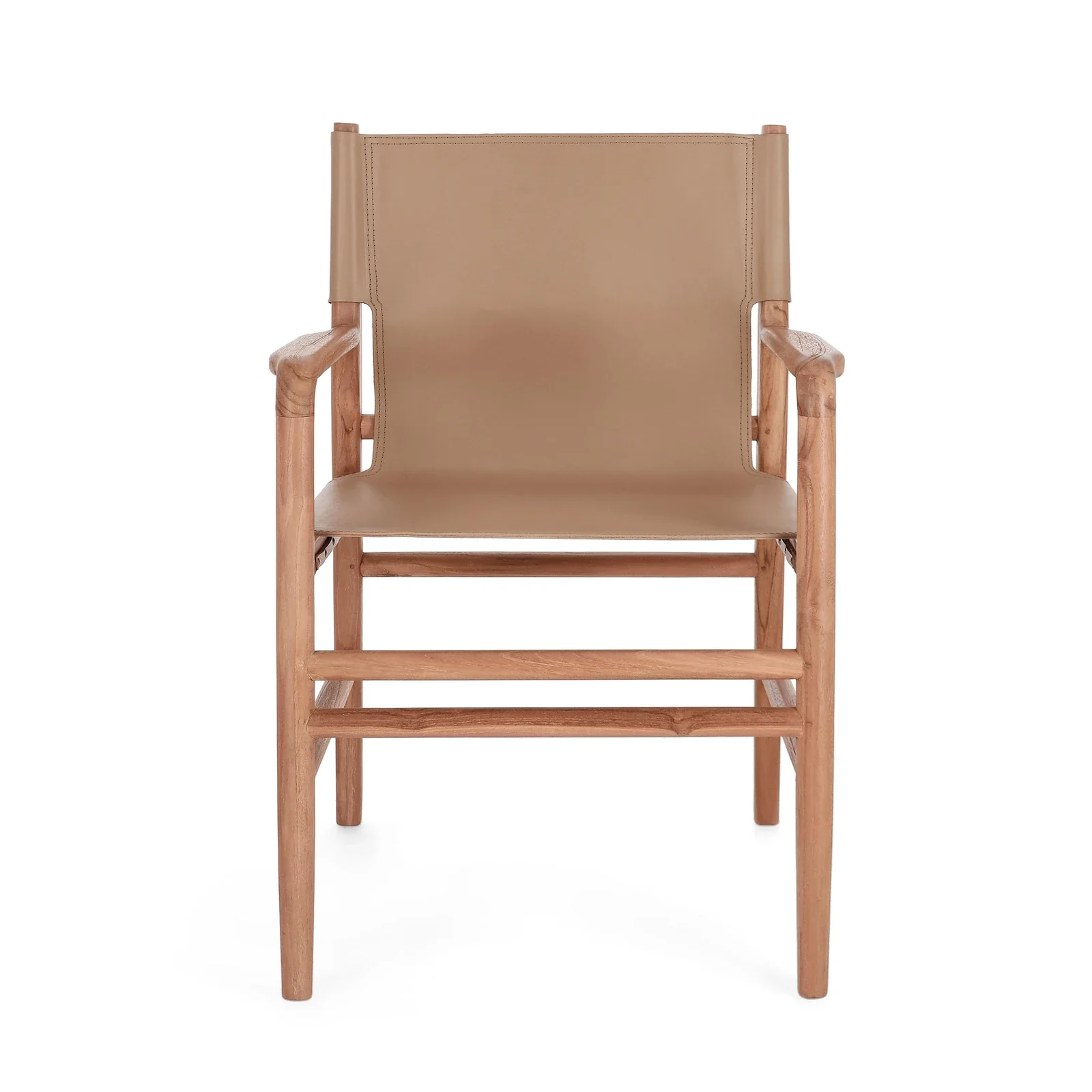 Essstuhl mit Armlehne Caroline Taupe - Image 7
