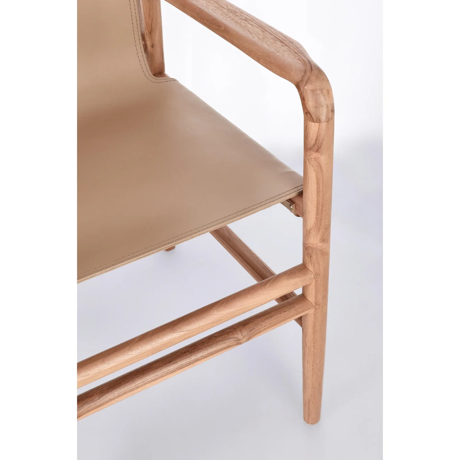 Essstuhl mit Armlehne Caroline Taupe - Image 8