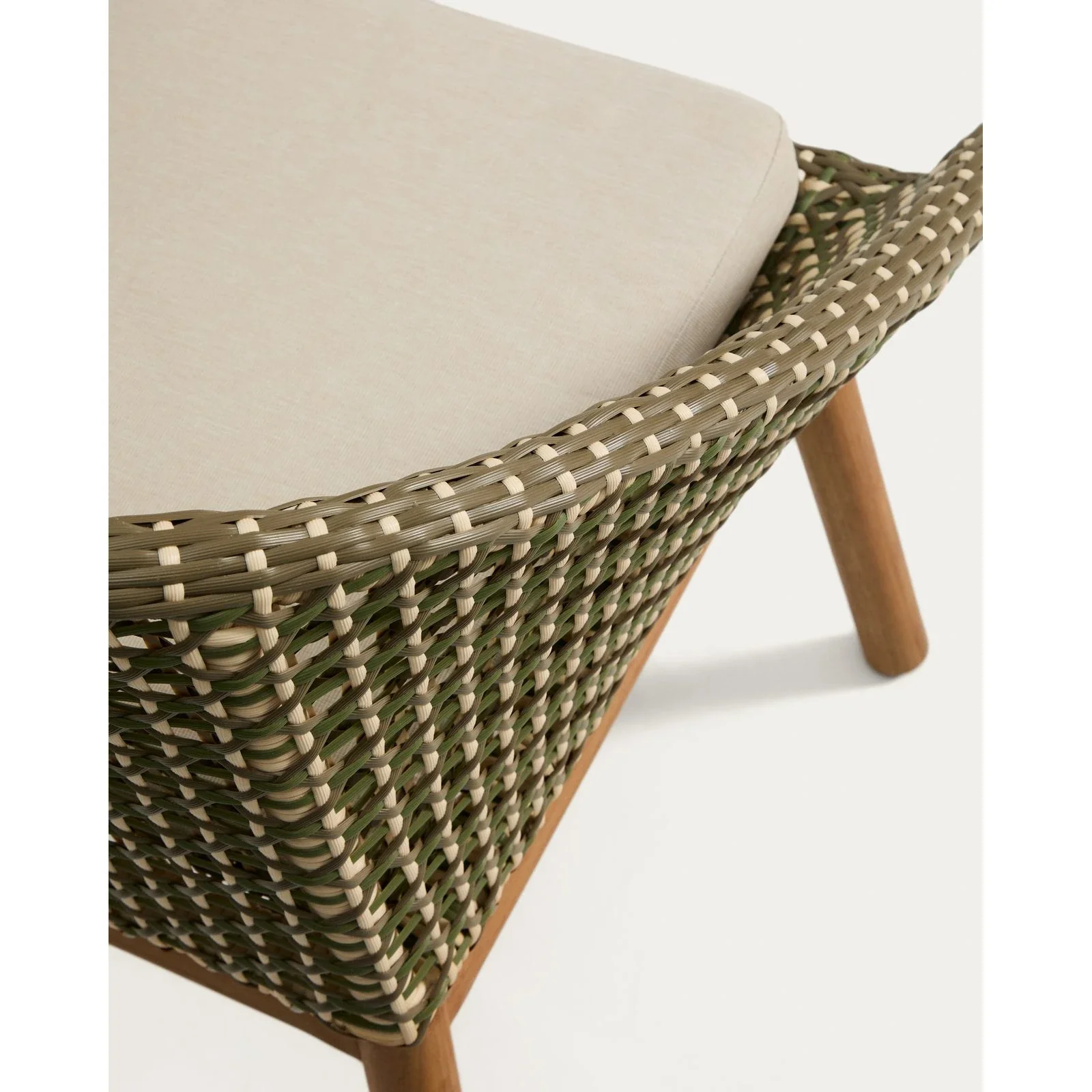 Stuhl Olbia aus synthetischem Rattan und massivem Teakholz FSC 100 % - Image 12