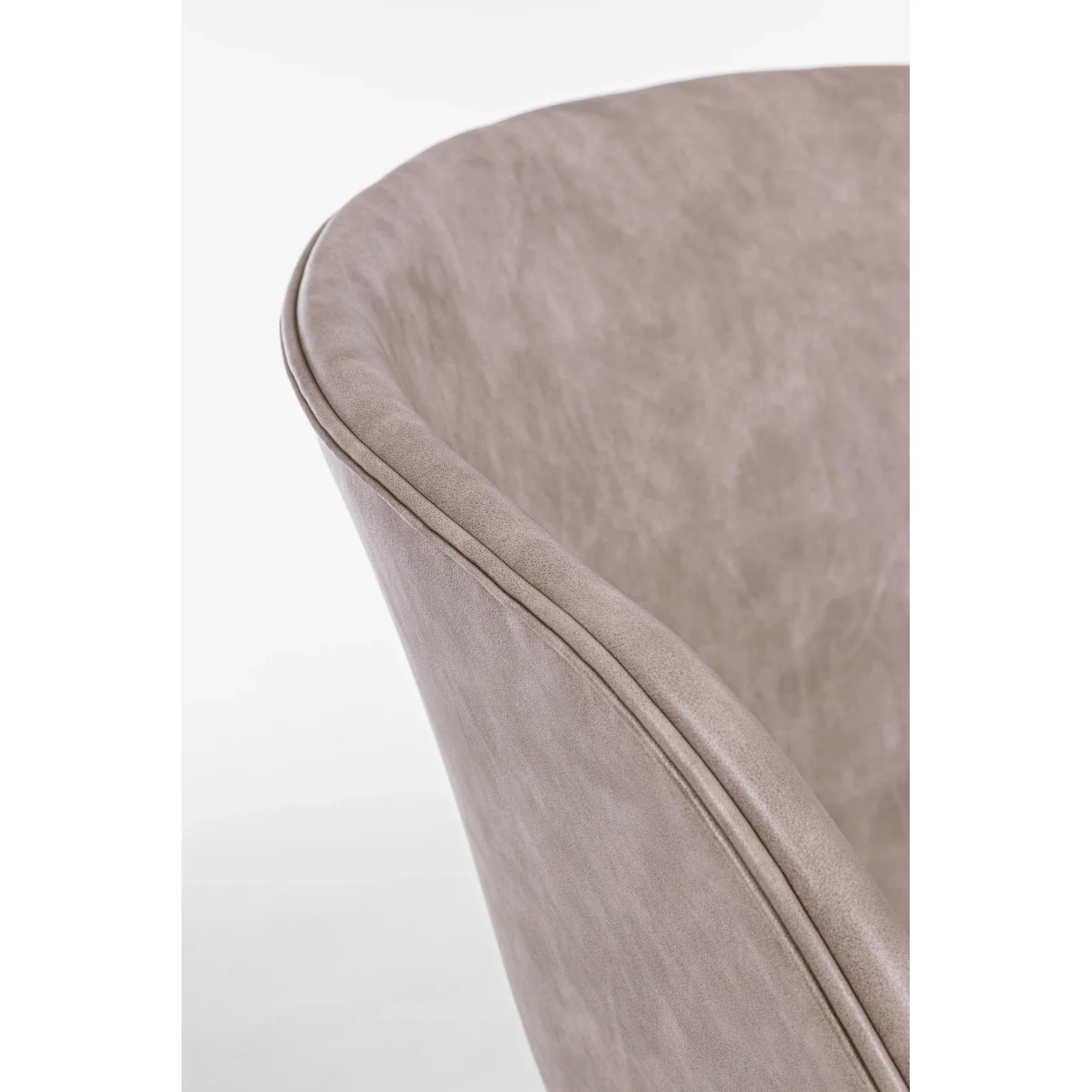 Essstuhl Warhol PU Vintage Beige Gestell Schwarz - Image 5