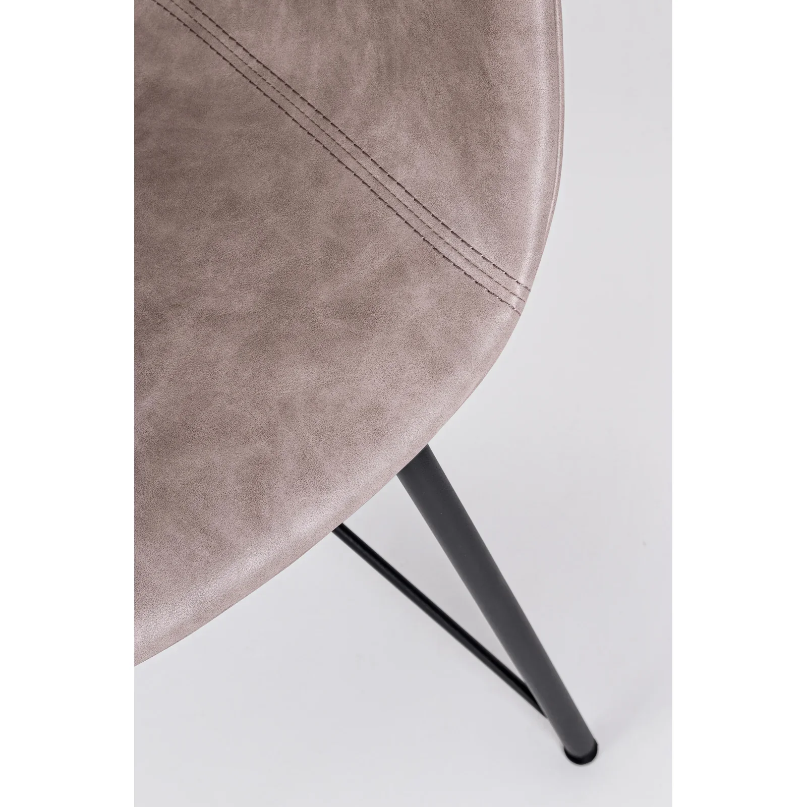 Essstuhl Warhol PU Vintage Beige Gestell Schwarz - Image 7