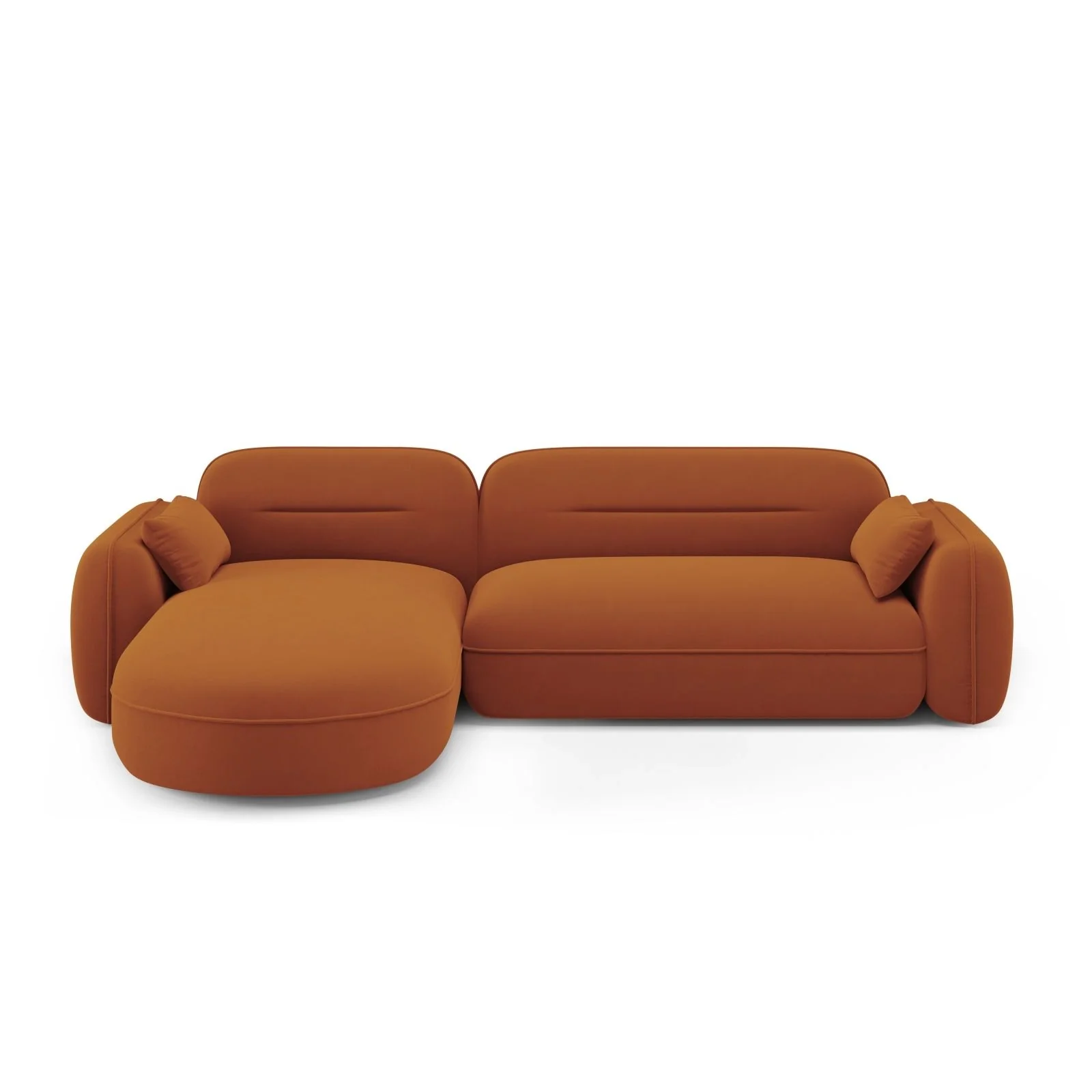 Sydney 4-Sitzer Ecksofa, Linke Seite, aus Samt, 275x165x70 cm - Image 25