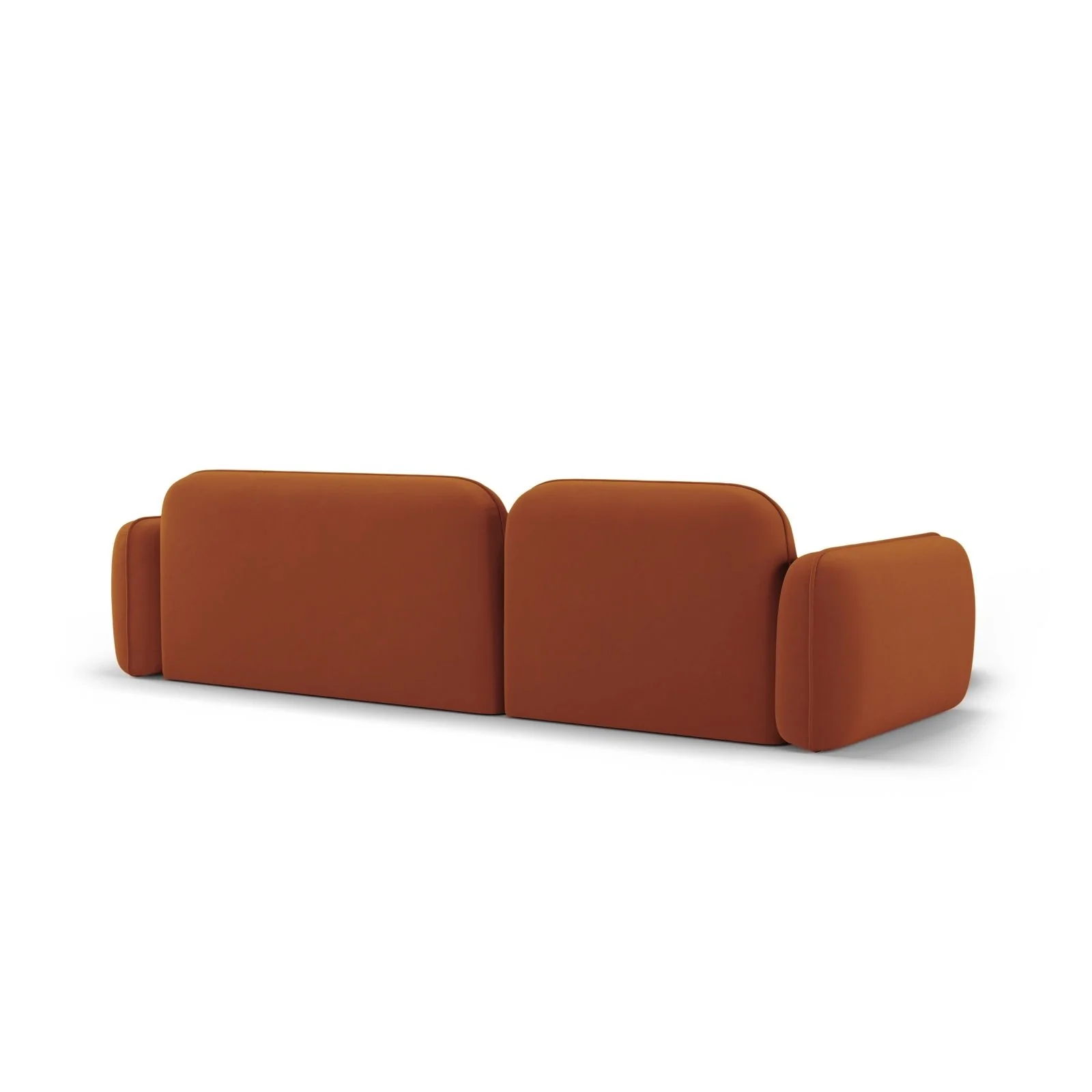 Sydney 4-Sitzer Ecksofa, Linke Seite, aus Samt, 275x165x70 cm - Image 29