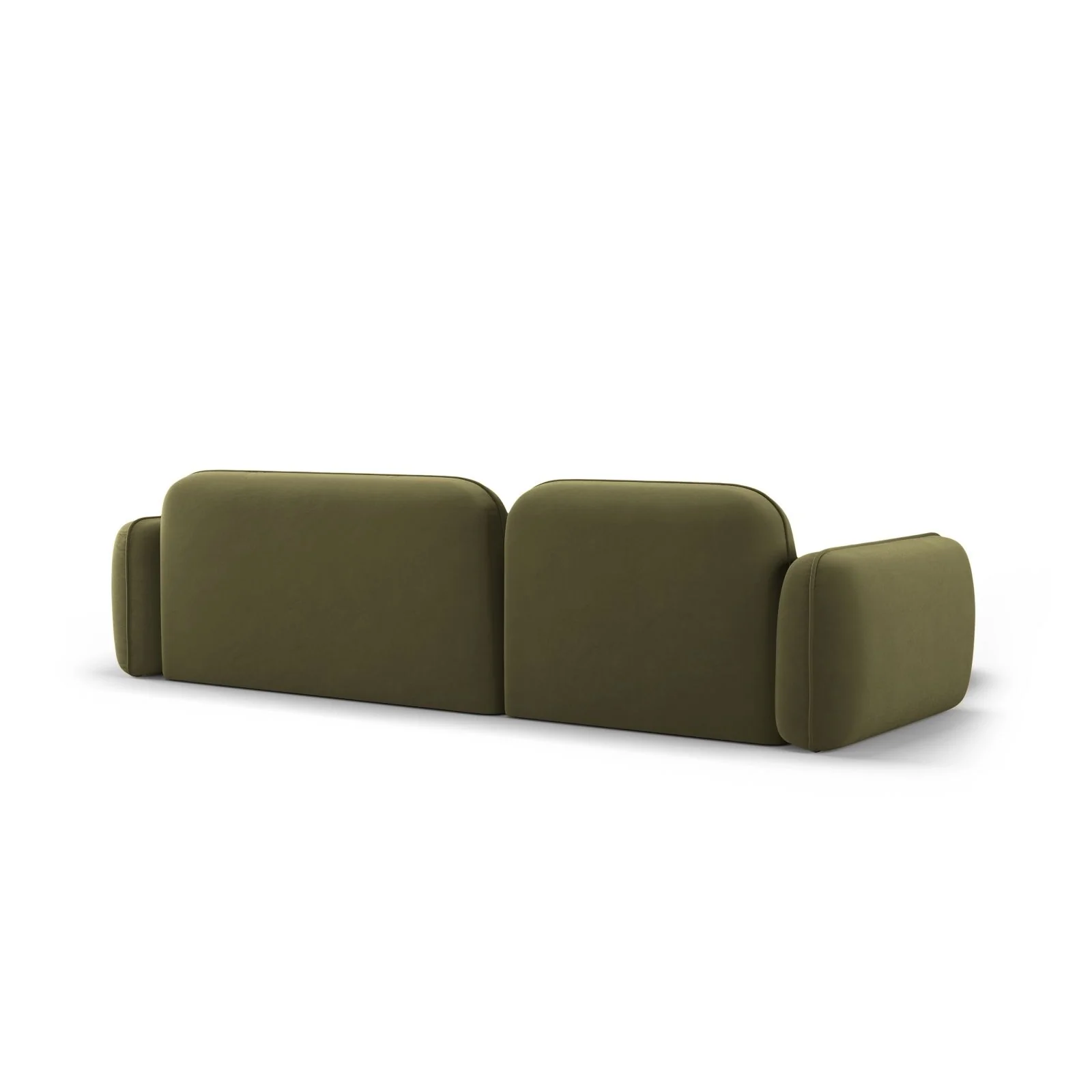 Sydney 4-Sitzer Ecksofa, Linke Seite, aus Samt, 275x165x70 cm - Image 35