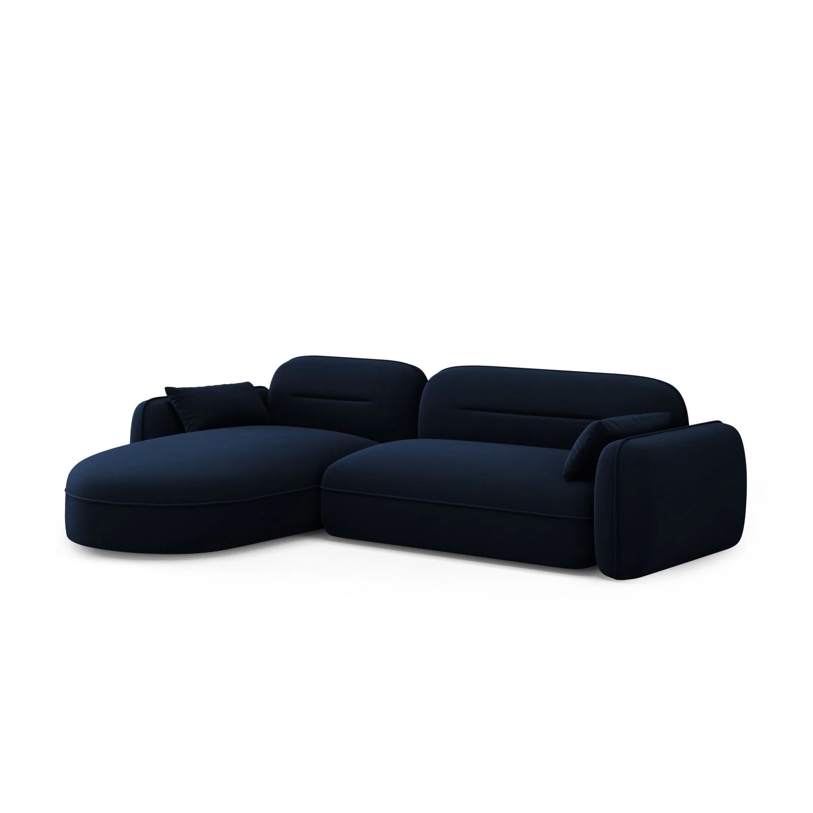 Sydney 4-Sitzer Ecksofa, Linke Seite, aus Samt, 275x165x70 cm - Image 40
