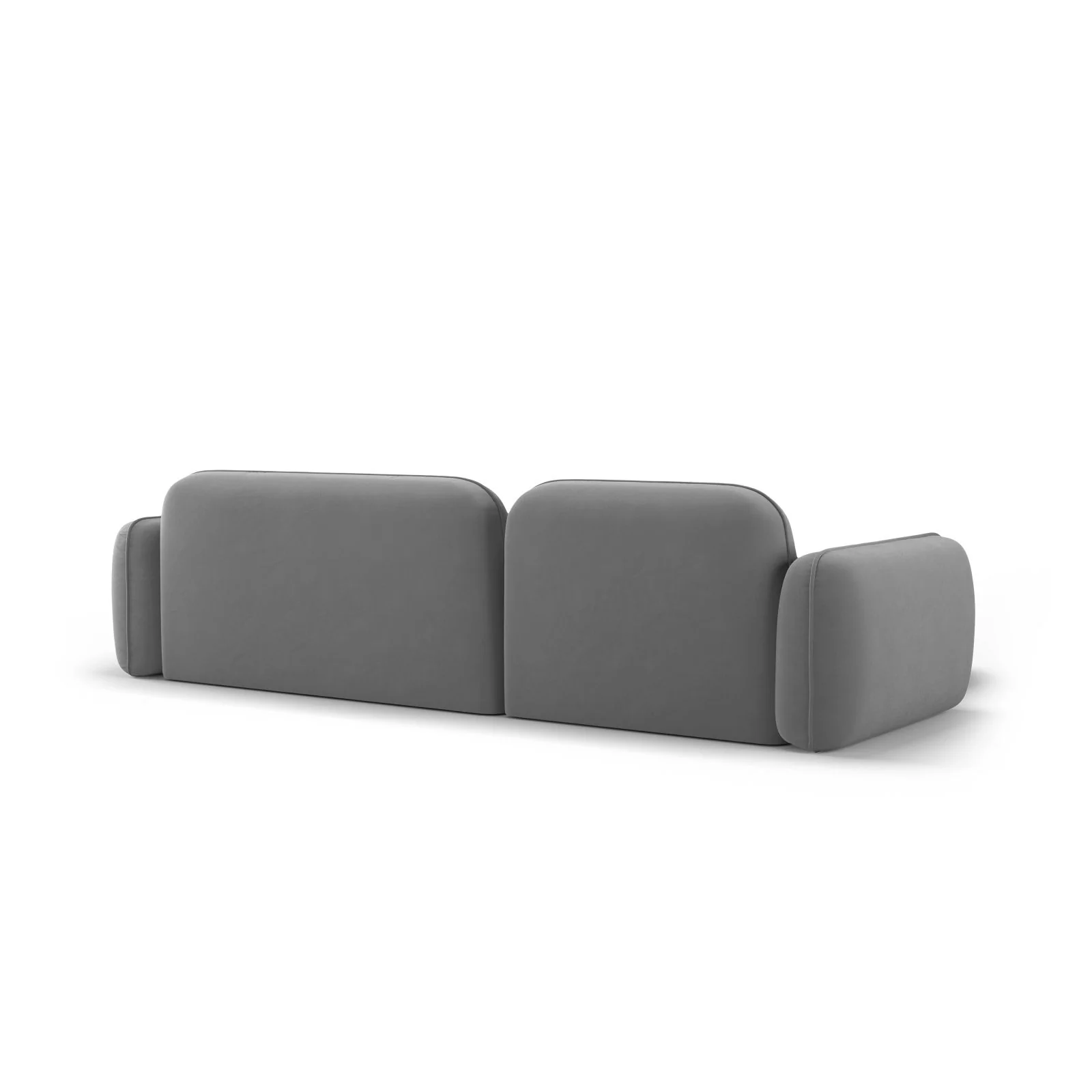 Sydney 4-Sitzer Ecksofa, Linke Seite, aus Samt, 275x165x70 cm - Image 5