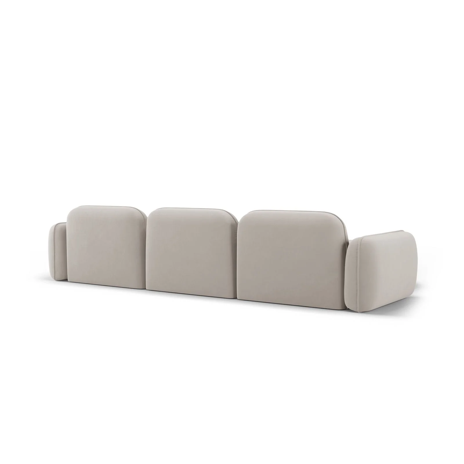 Sydney 4-Sitzer Ecksofa, Linke Seite, aus Samt, 320x165x70 cm - Image 11