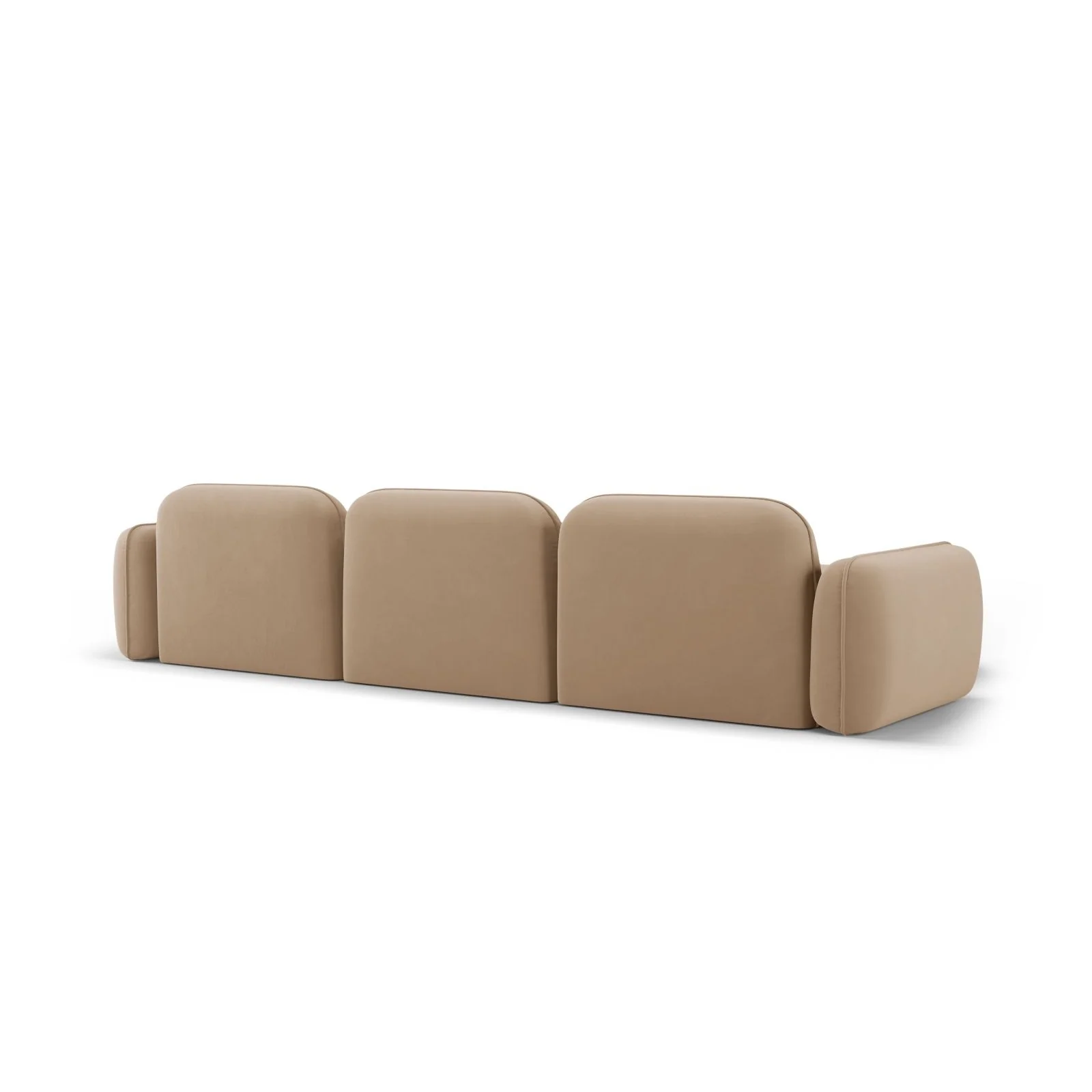Sydney 4-Sitzer Ecksofa, Linke Seite, aus Samt, 320x165x70 cm - Image 17