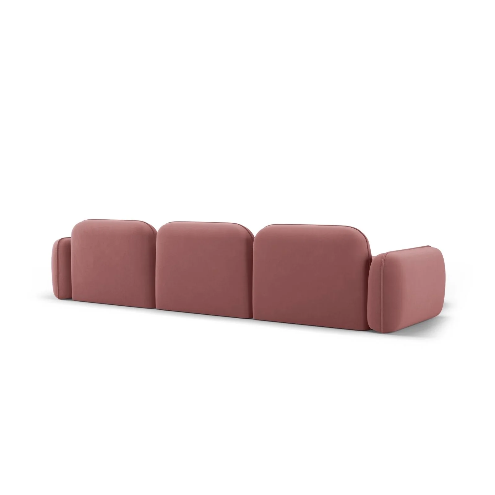 Sydney 4-Sitzer Ecksofa, Linke Seite, aus Samt, 320x165x70 cm - Image 23
