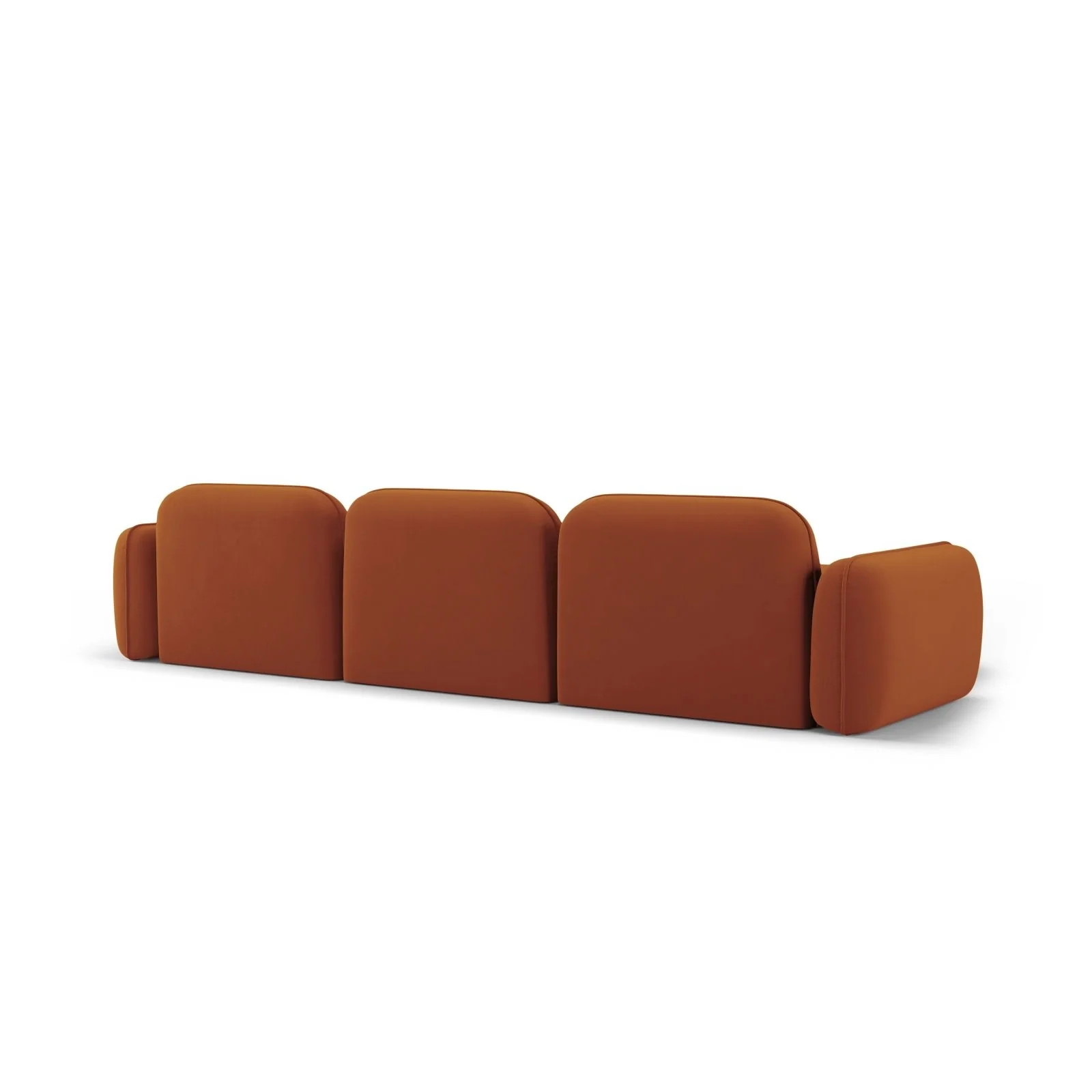 Sydney 4-Sitzer Ecksofa, Linke Seite, aus Samt, 320x165x70 cm - Image 29