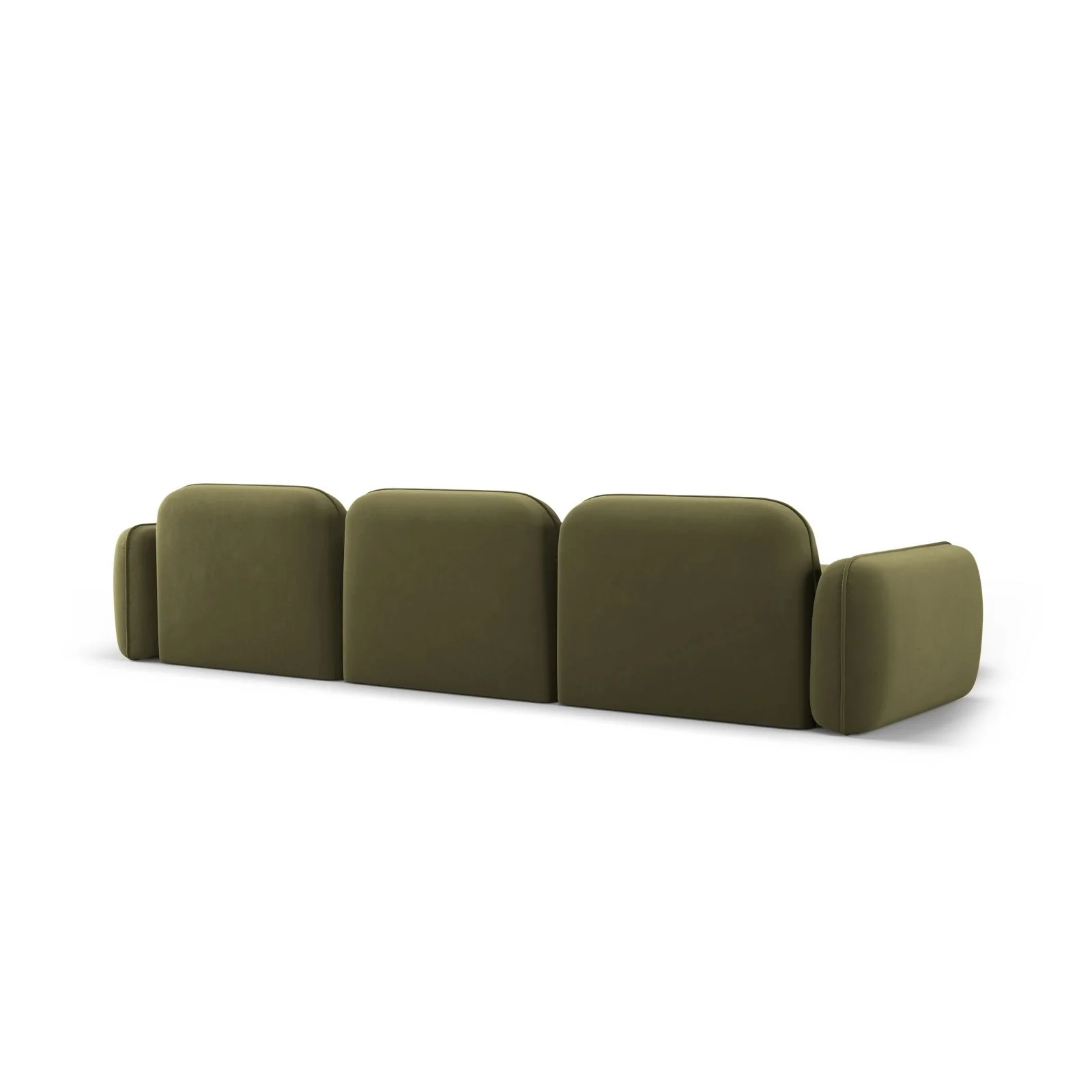 Sydney 4-Sitzer Ecksofa, Linke Seite, aus Samt, 320x165x70 cm - Image 35