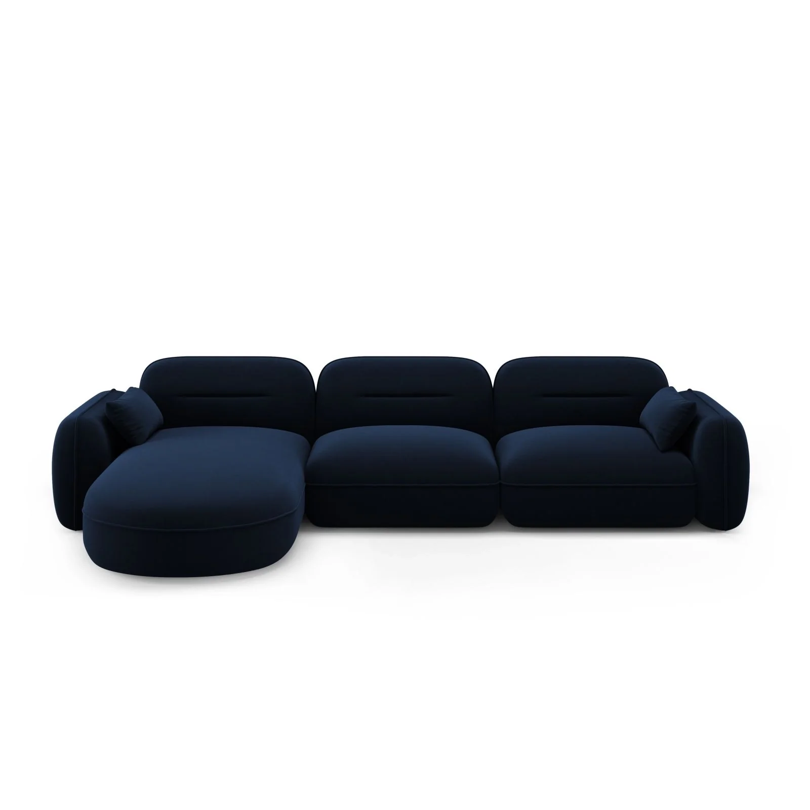 Sydney 4-Sitzer Ecksofa, Linke Seite, aus Samt, 320x165x70 cm - Image 37