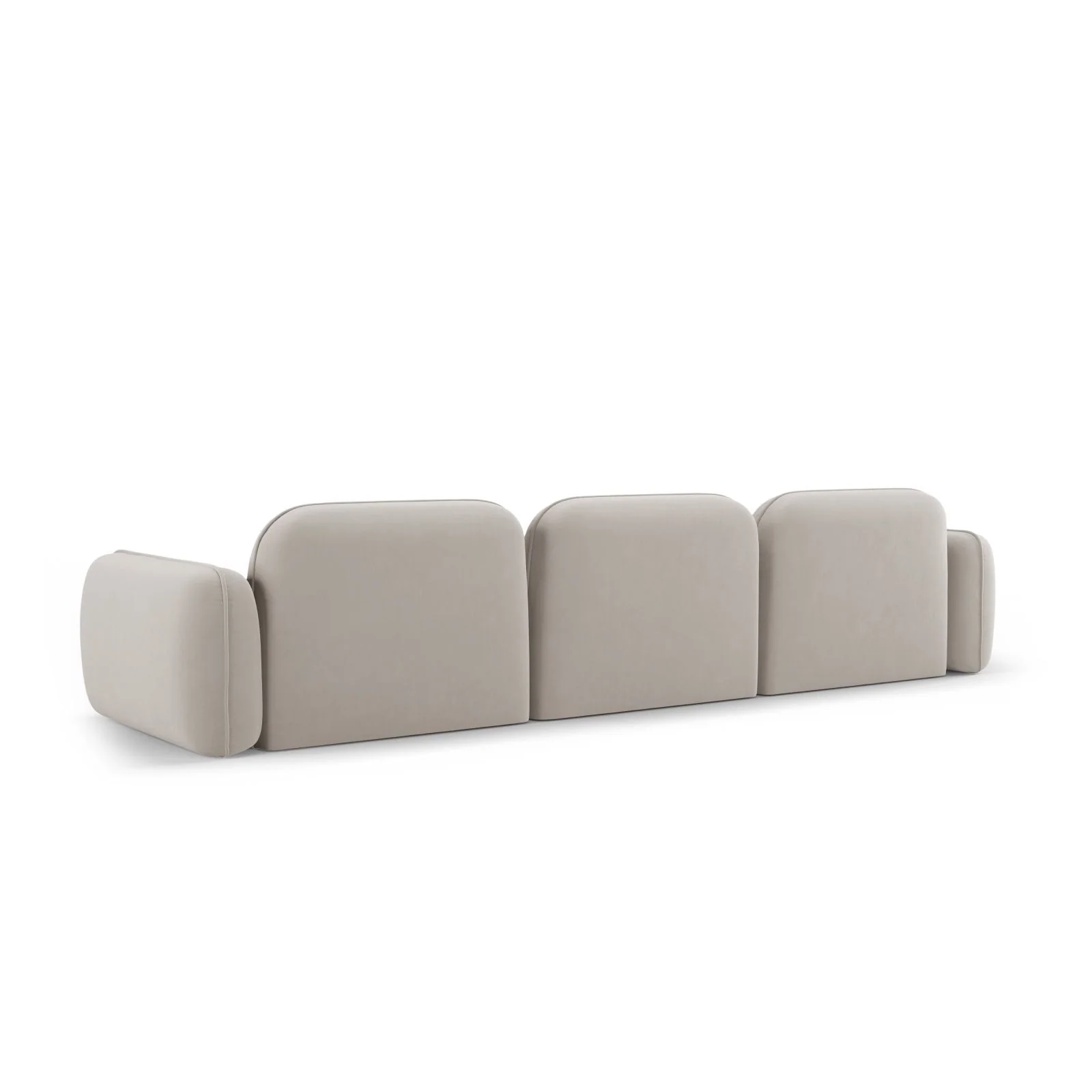 Sydney 4-Sitzer Sofa aus Samt, 320x90x70 cm - Image 11