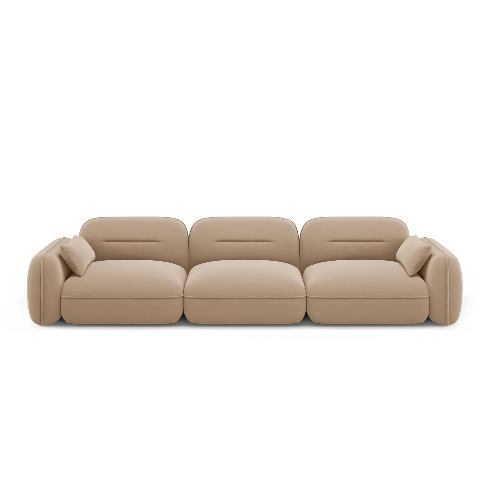 Sydney 4-Sitzer Sofa aus Samt, 320x90x70 cm - Image 13