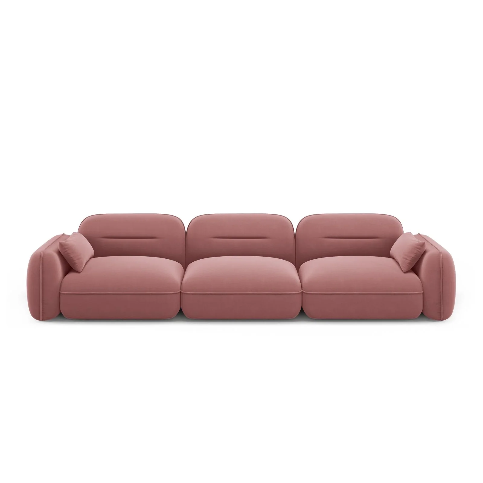 Sydney 4-Sitzer Sofa aus Samt, 320x90x70 cm - Image 19