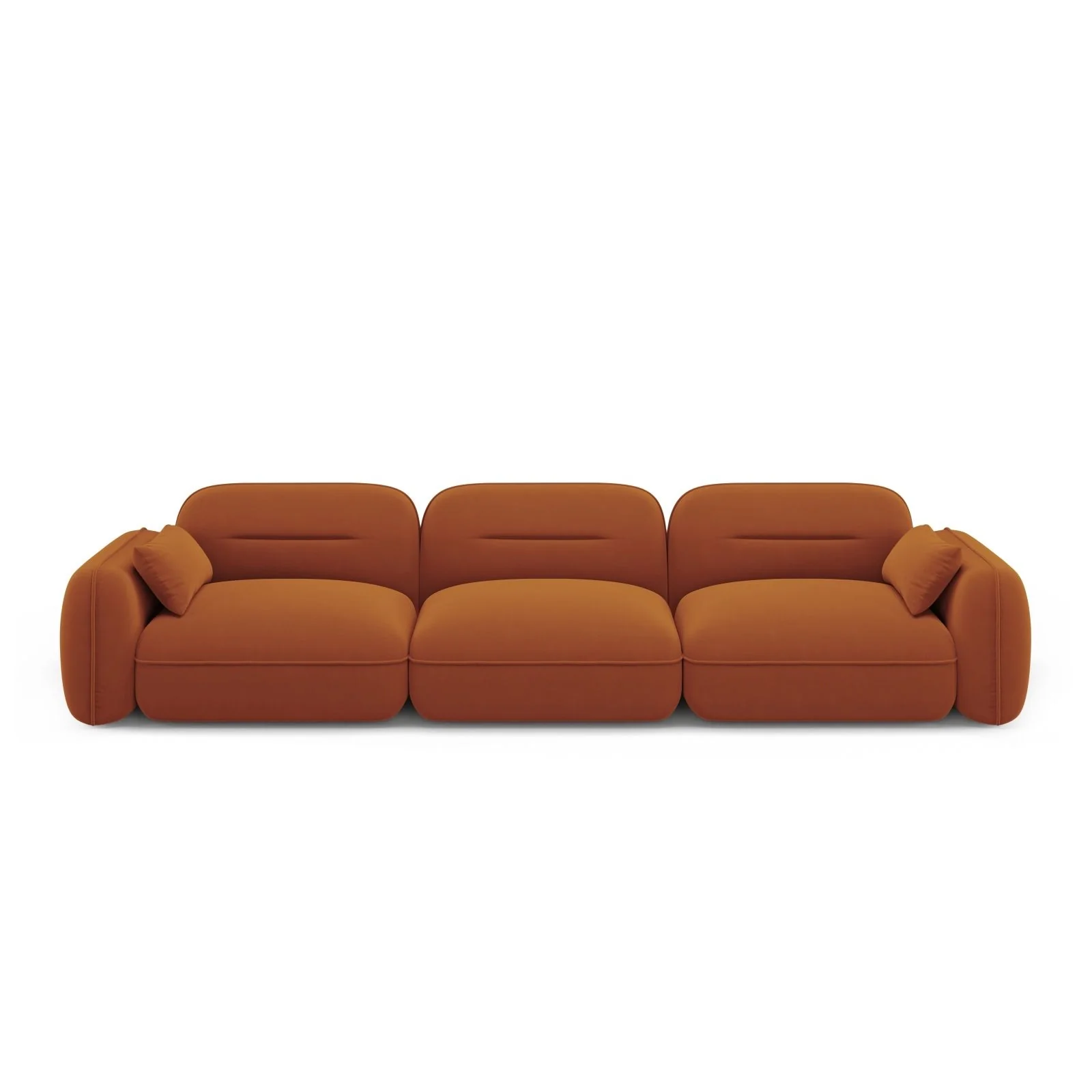 Sydney 4-Sitzer Sofa aus Samt, 320x90x70 cm - Image 25