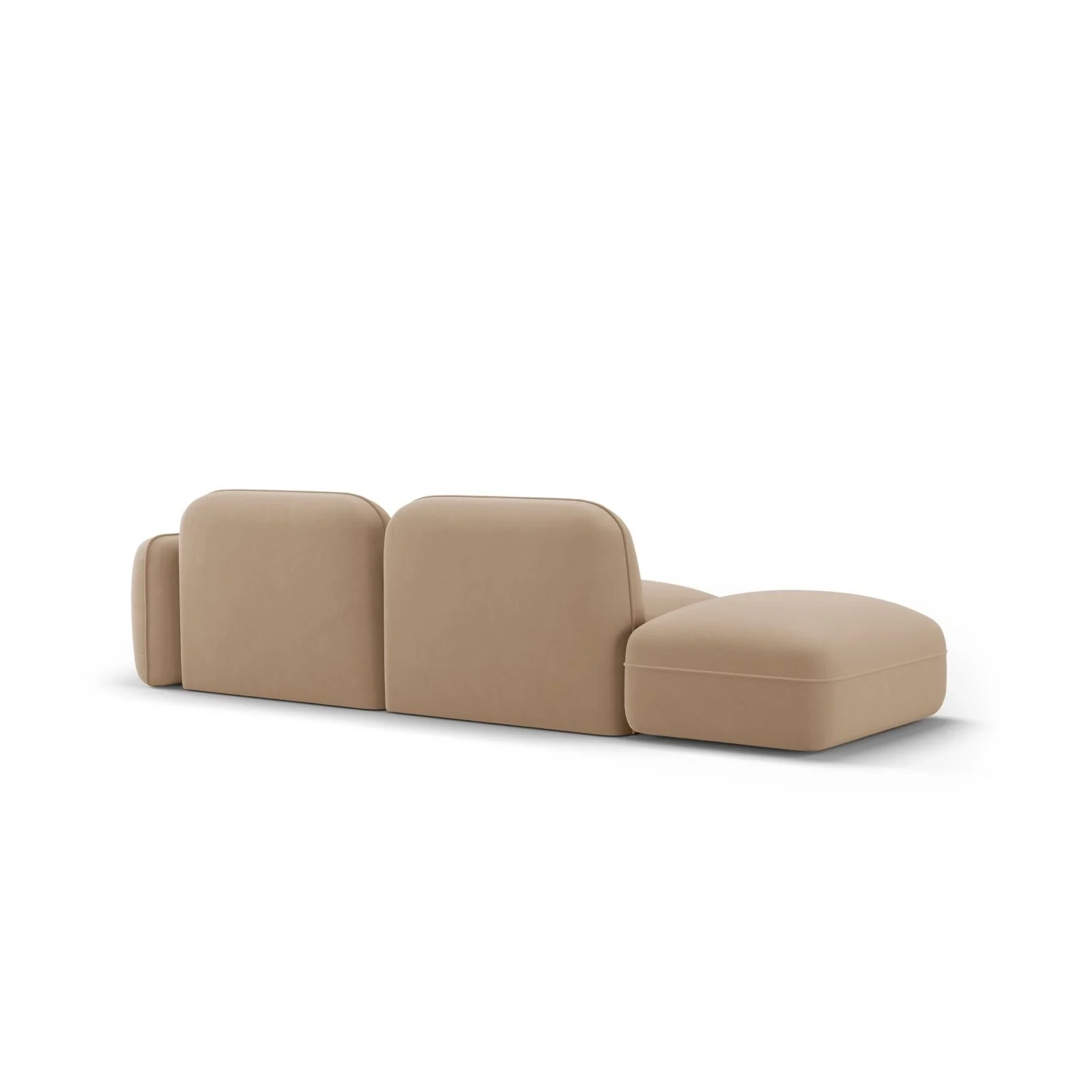 Sydney Modulares 3-Sitzer Sofa, Linke Seite, aus Samt, 295x90 cm - Image 17
