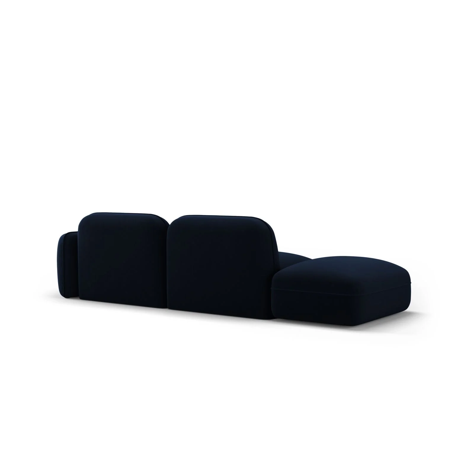 Sydney Modulares 3-Sitzer Sofa, Linke Seite, aus Samt, 295x90 cm - Image 41