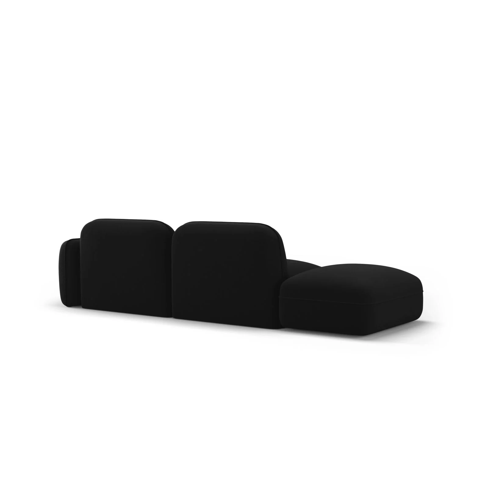 Sydney Modulares 3-Sitzer Sofa, Linke Seite, aus Samt, 295x90 cm - Image 47