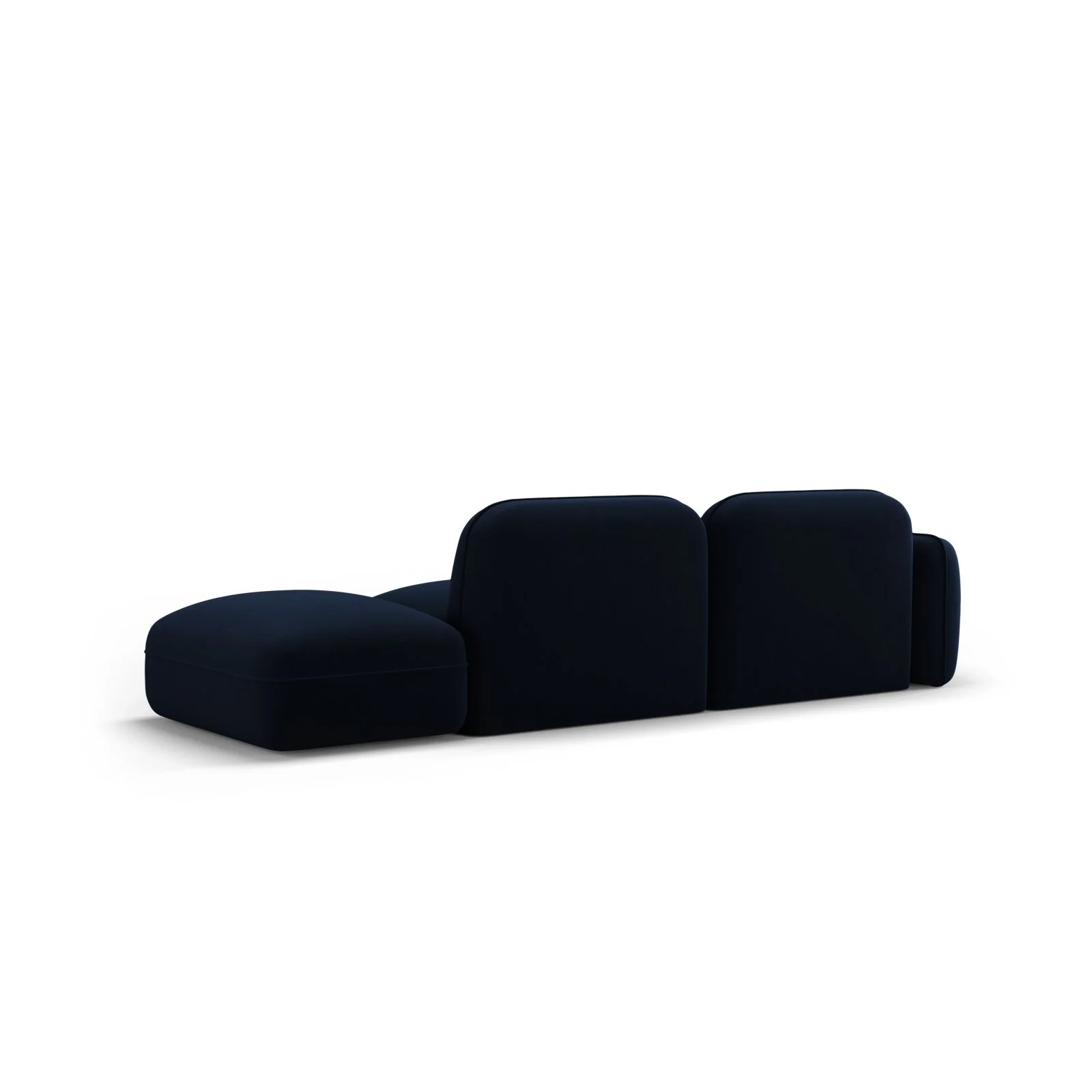 Sydney Modulares 3-Sitzer Sofa, Rechte Seite, aus Samt, 295x90 cm - Image 41