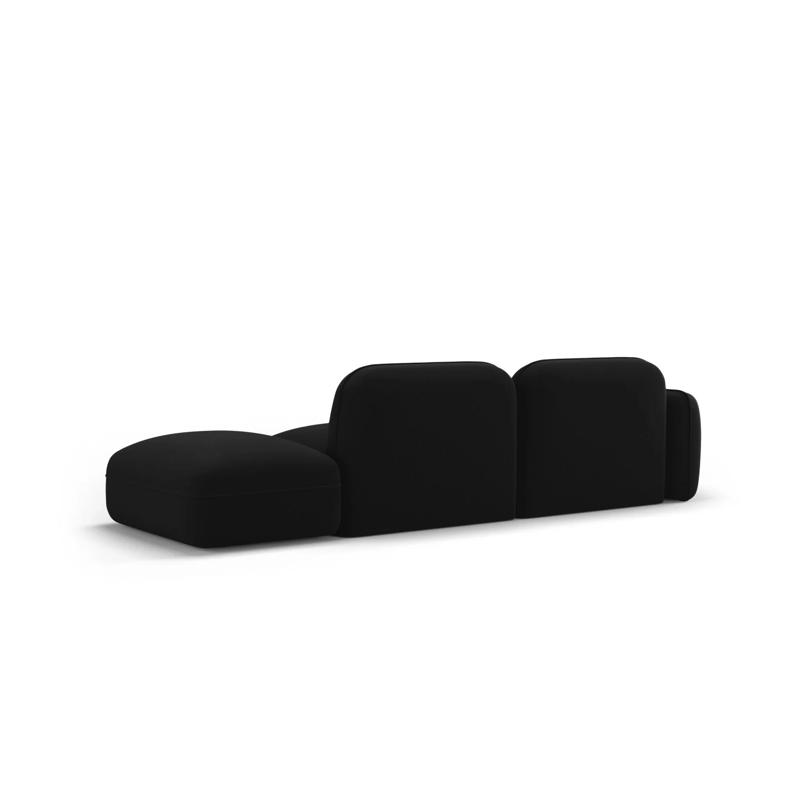 Sydney Modulares 3-Sitzer Sofa, Rechte Seite, aus Samt, 295x90 cm - Image 47
