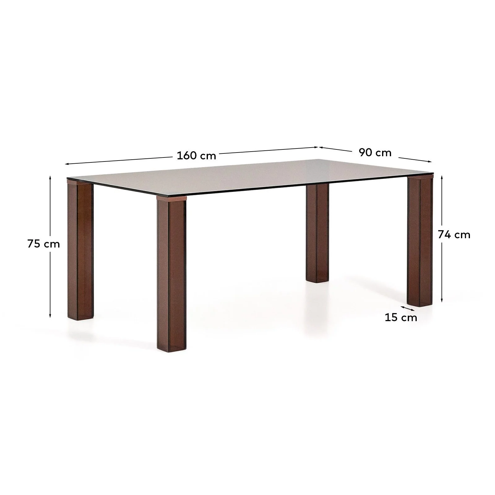 Tisch Adularia aus Einscheiben-Sicherheitsglas, 160 x 90 cm - Image 13