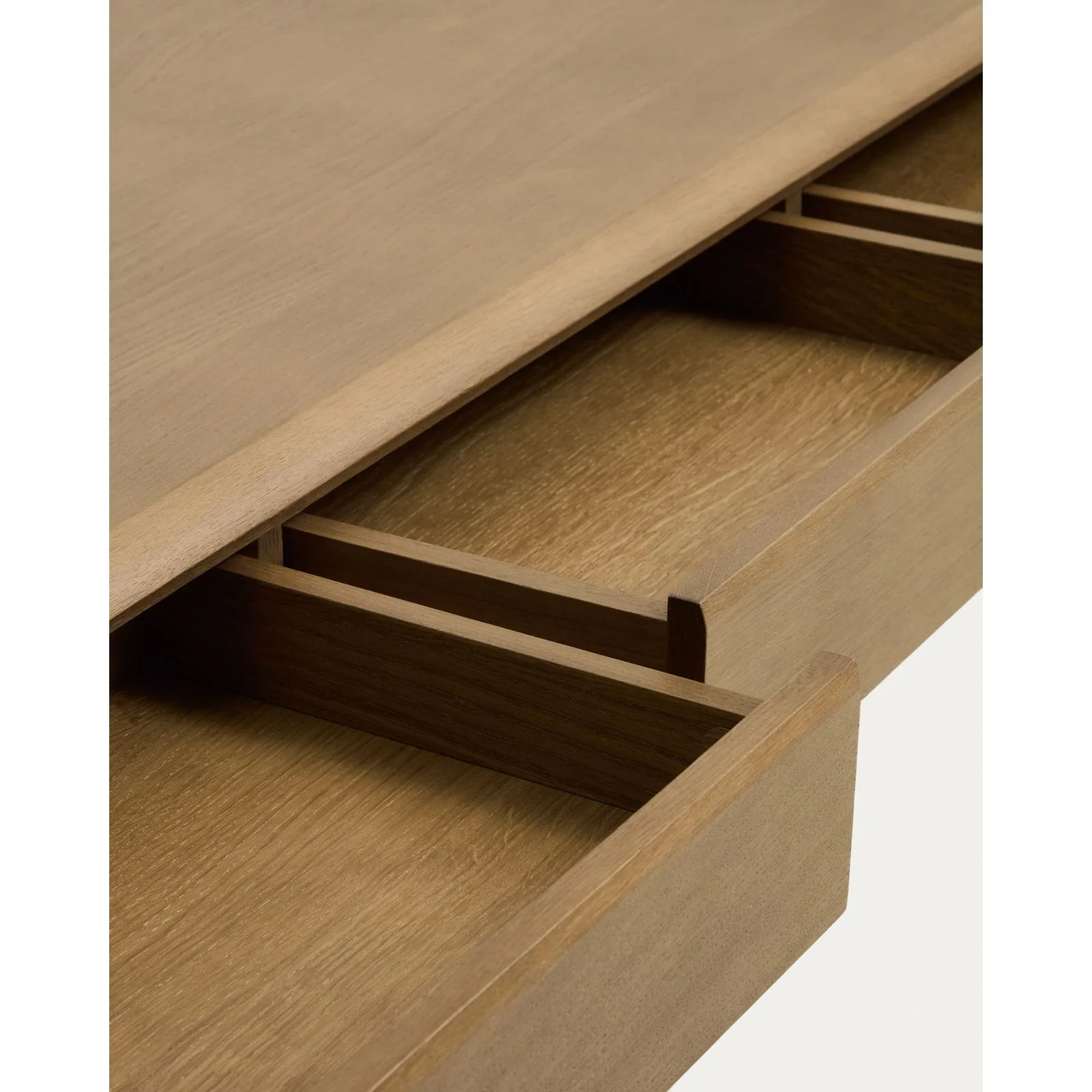 Tisch Arelida aus Furnier und massivem Eichenholz mit hellbraunem Finish 220 x 100 cm FSC Mix Credit - Image 9