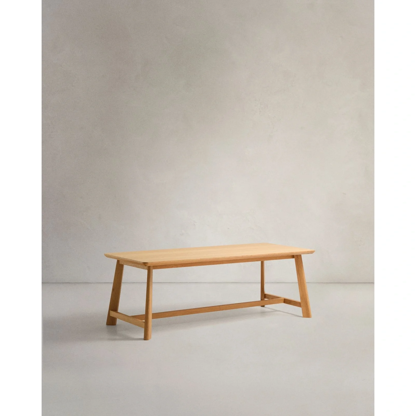 Tisch Idun aus furniertem und massivem Eichenholz mit Finish in natürlichem Farbton FSC Mix Credit 220 x 100 cm - Image 8