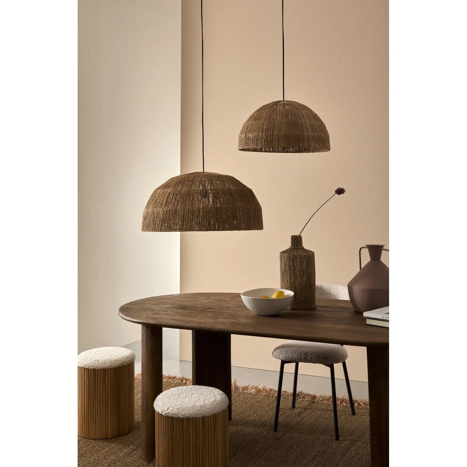 Esstisch Oval Braun 210x100cm Orlando - Image 2