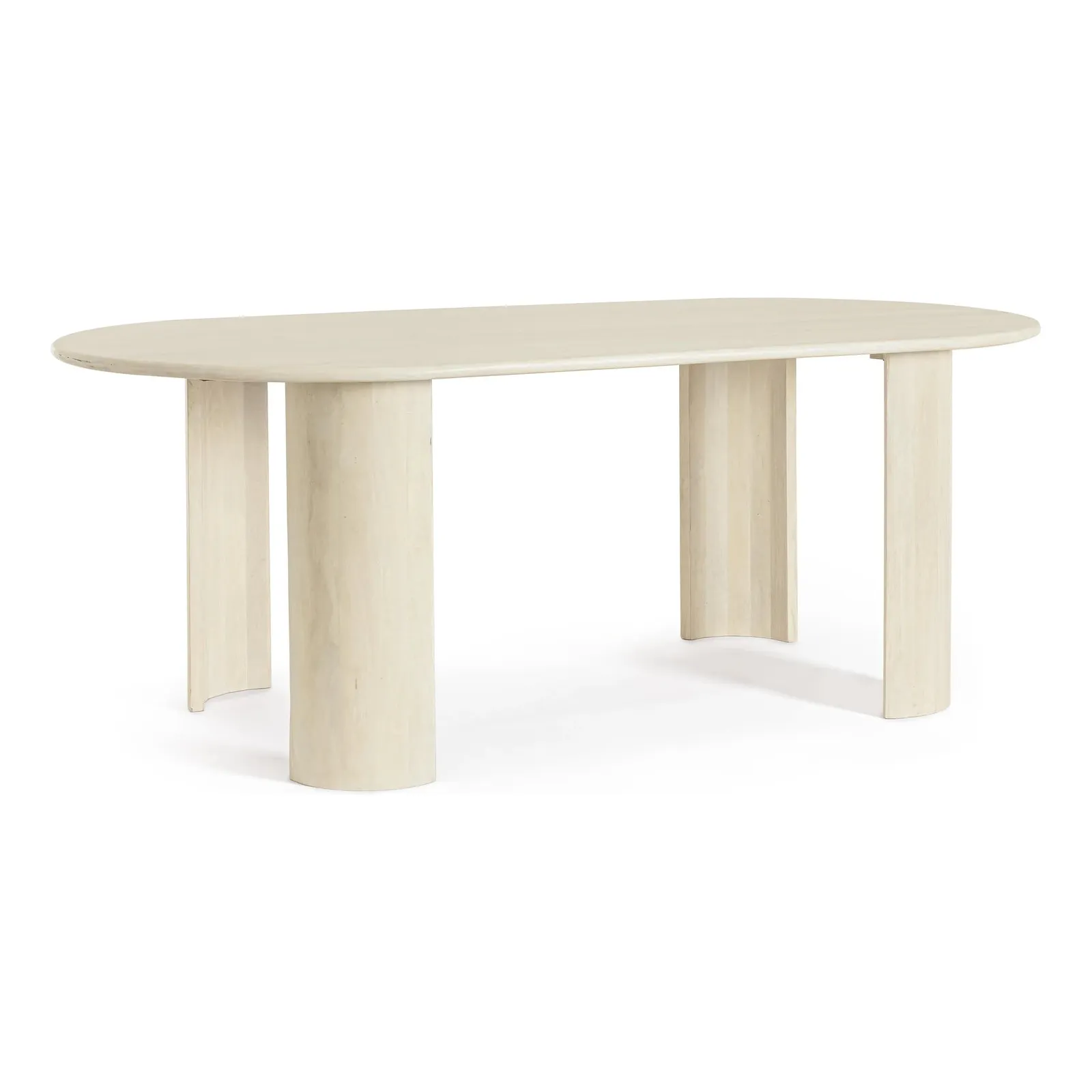 Esstisch Oval Naturfarbe 210x100cm Orlando