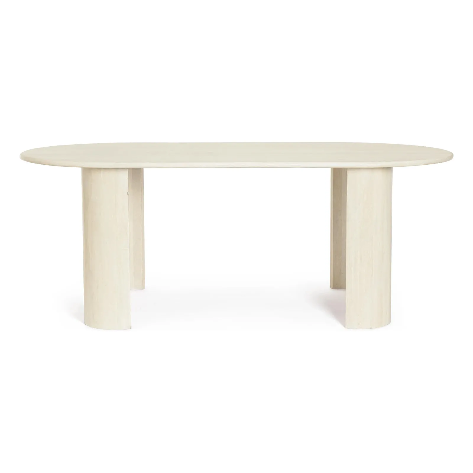 Esstisch Oval Naturfarbe 210x100cm Orlando - Image 5