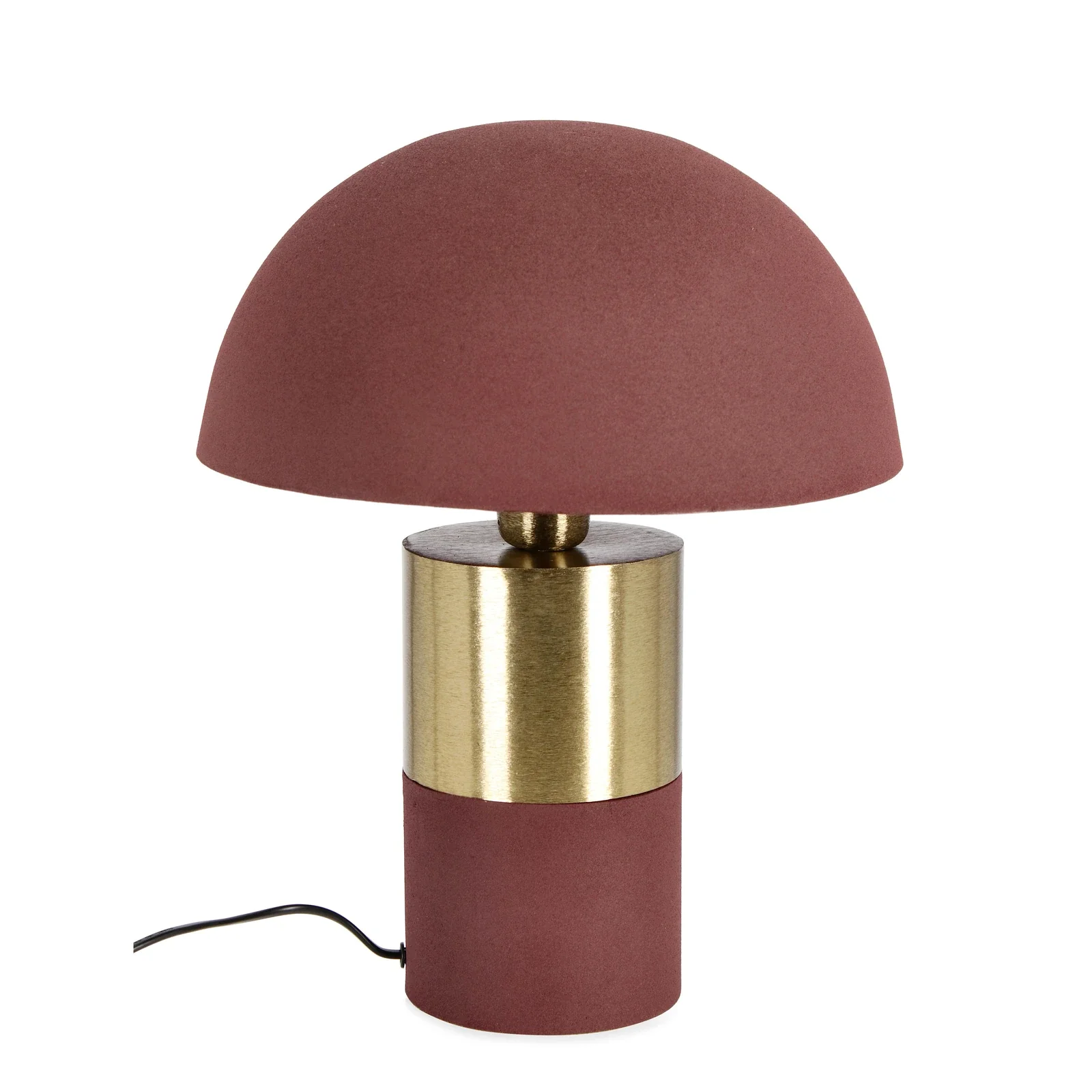 Tischlampe Isham Bordeaux Höhe 40cm