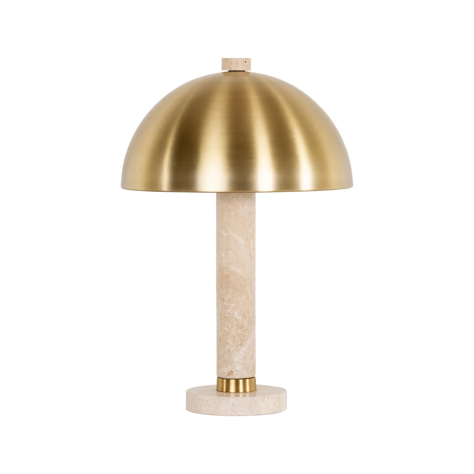Tischlampe Jara in brushed gold aus Eisen, 35x35x53 cm