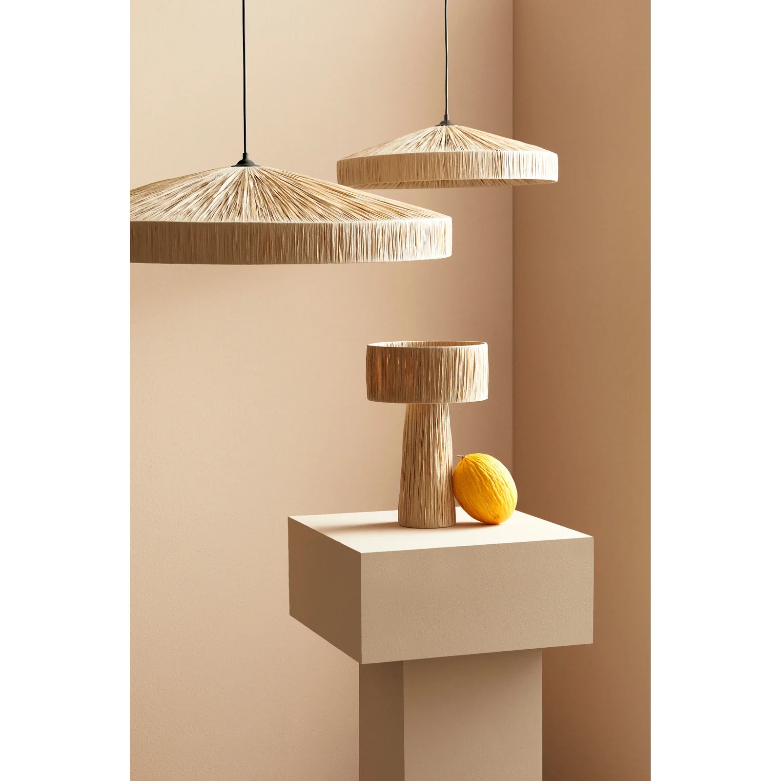 Tischlampe Kanda Natur Höhe 38cm - Image 2