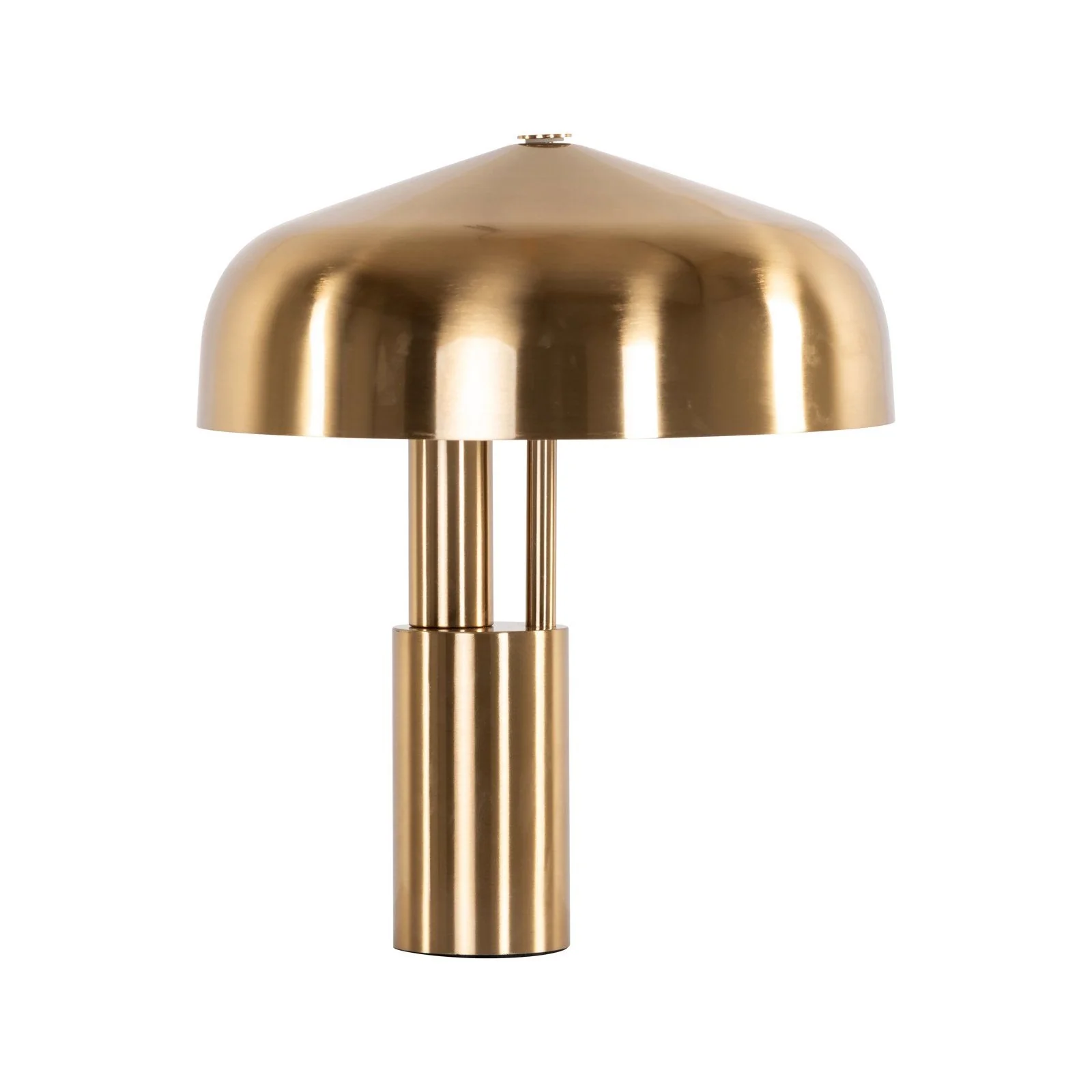 Tischlampe Linzy in brushed gold aus Eisen, 34x34x40 cm