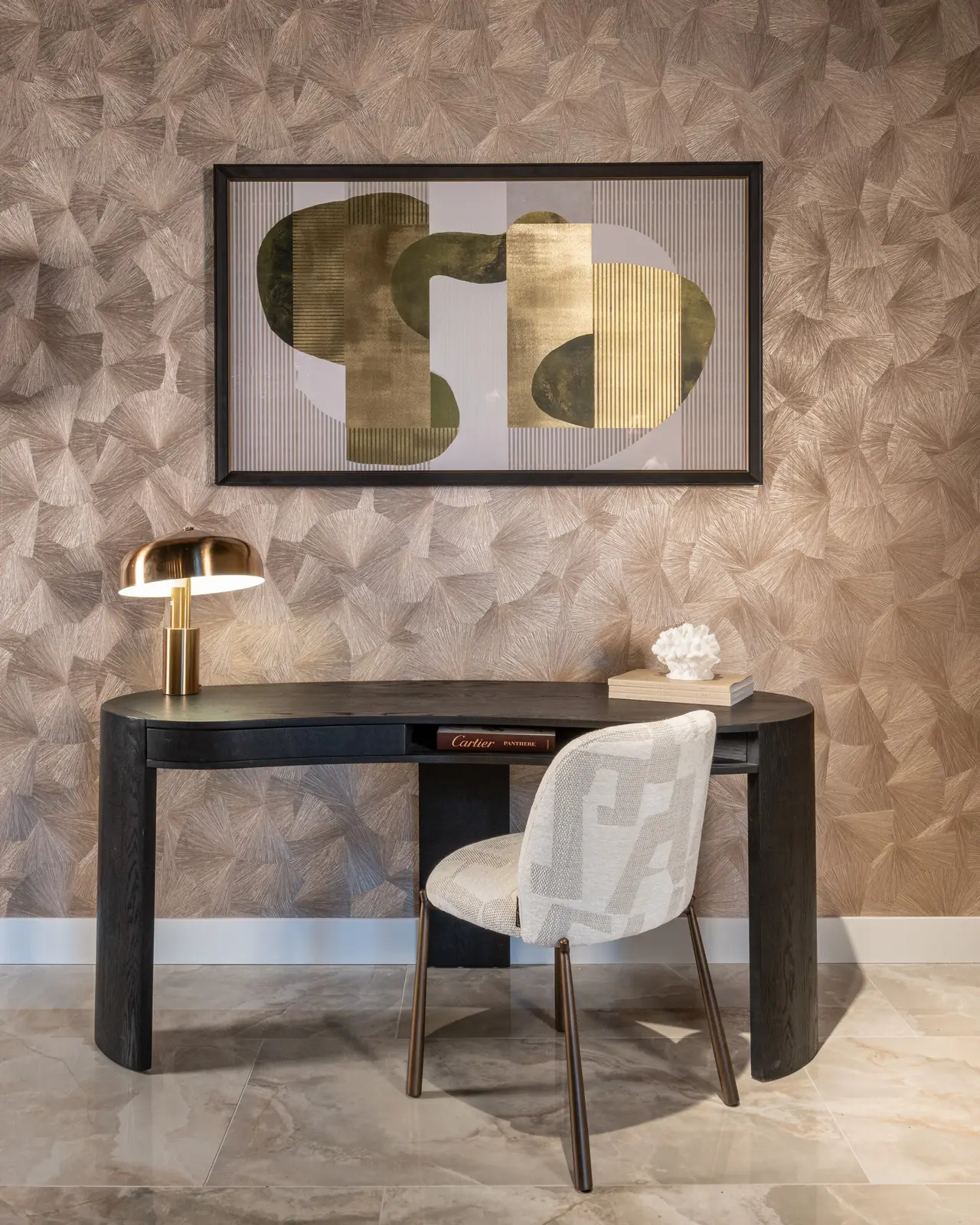 Tischlampe Linzy in brushed gold aus Eisen, 34x34x40 cm - Image 2
