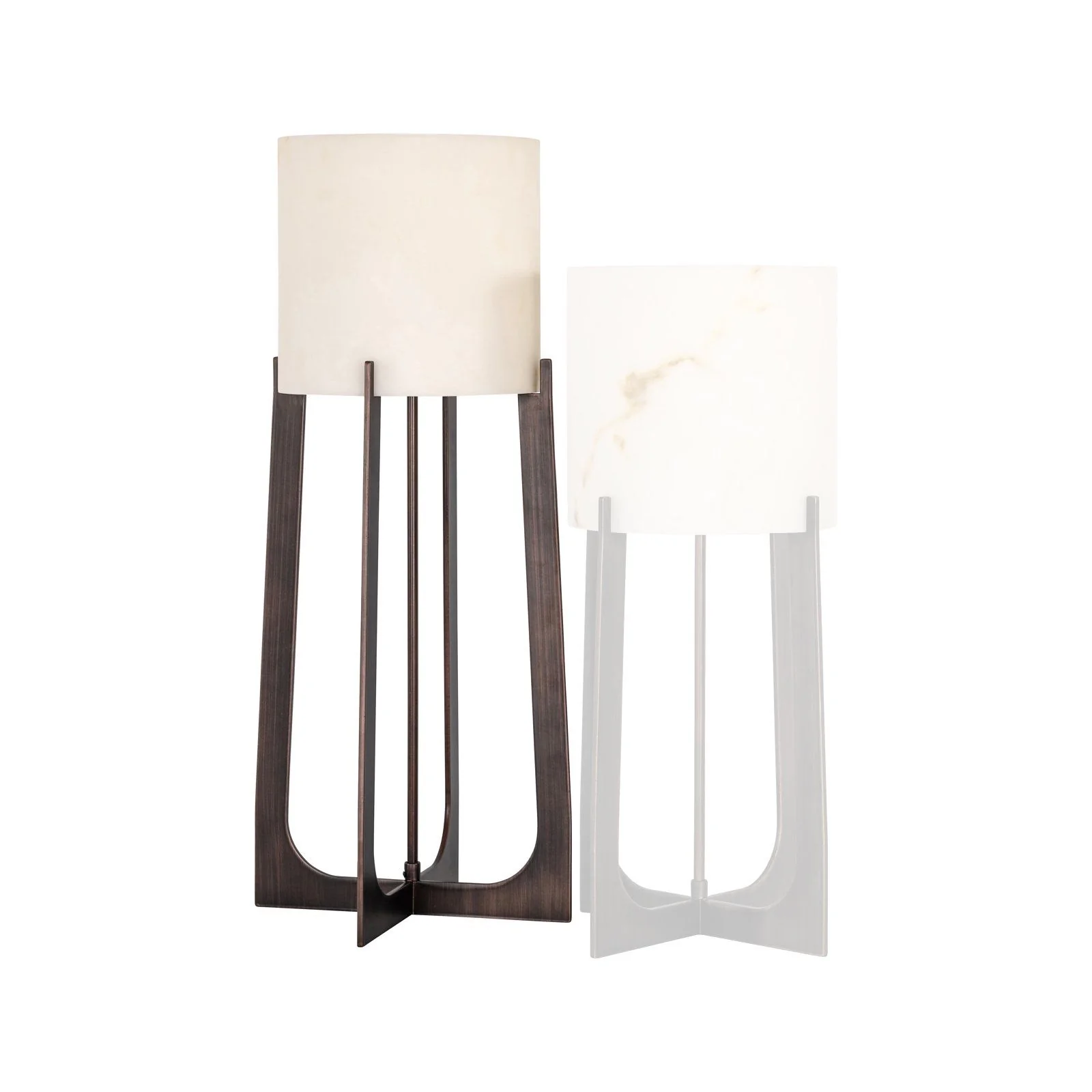 Tischlampe Loura in kupfer aus Eisen und Kunstmarmor - Image 5
