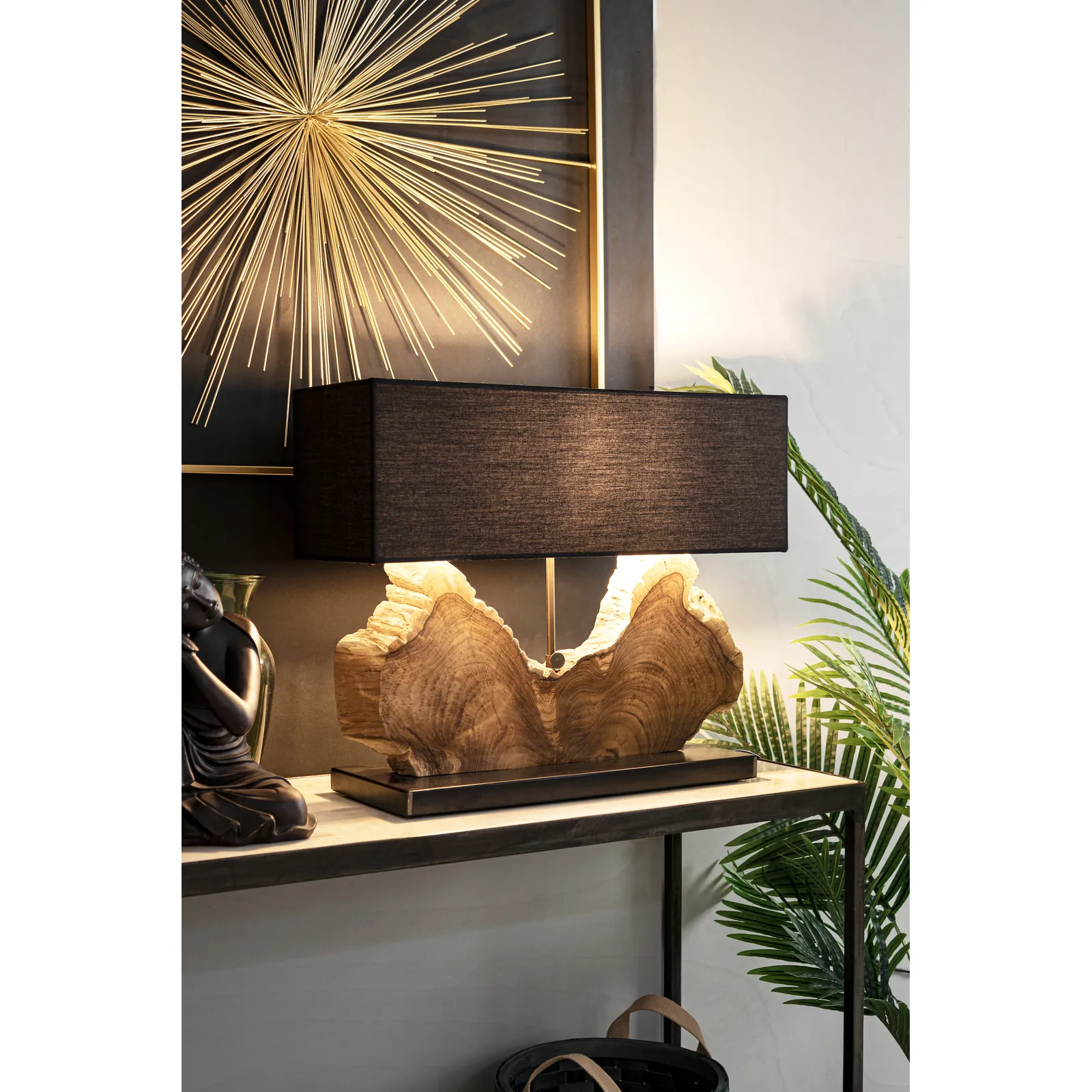 Tischlampe Naga Schwarz Höhe 55cm - Image 3