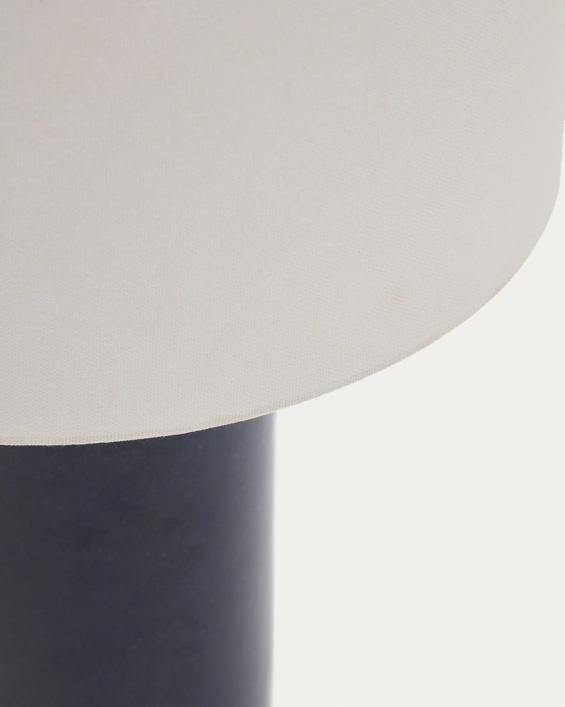 Tischlampe Toneric aus Keramik mit blauem Finish und Baumwolle - Image 6