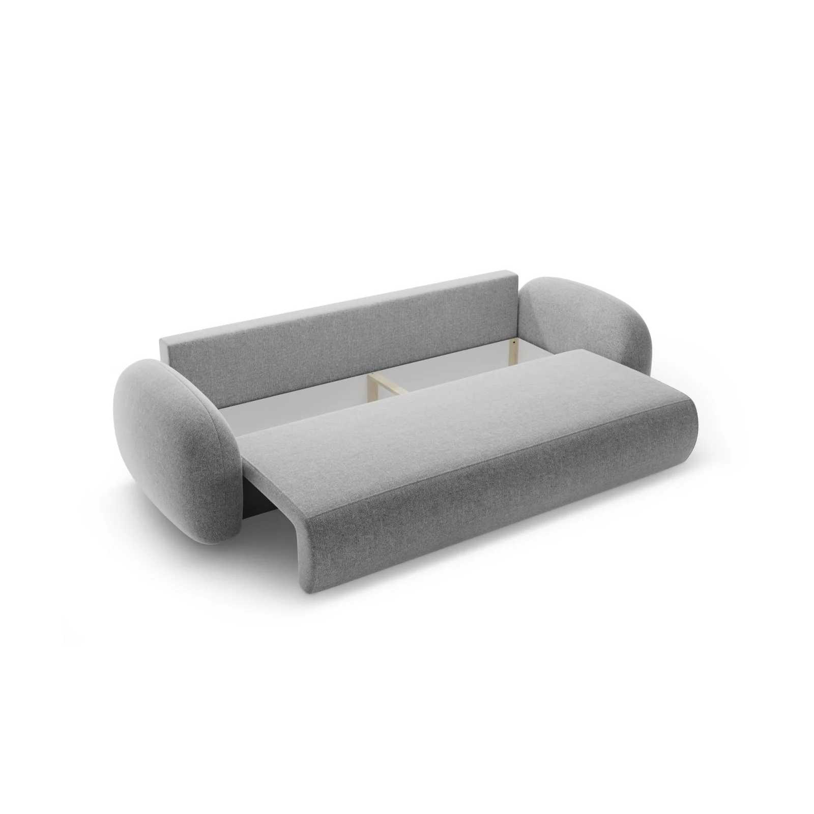 Tonale 3-Sitzer Sofa mit Schlaffunktion und Stauraum, aus Samt oder Chenille, 262x105x88 cm - Image 86