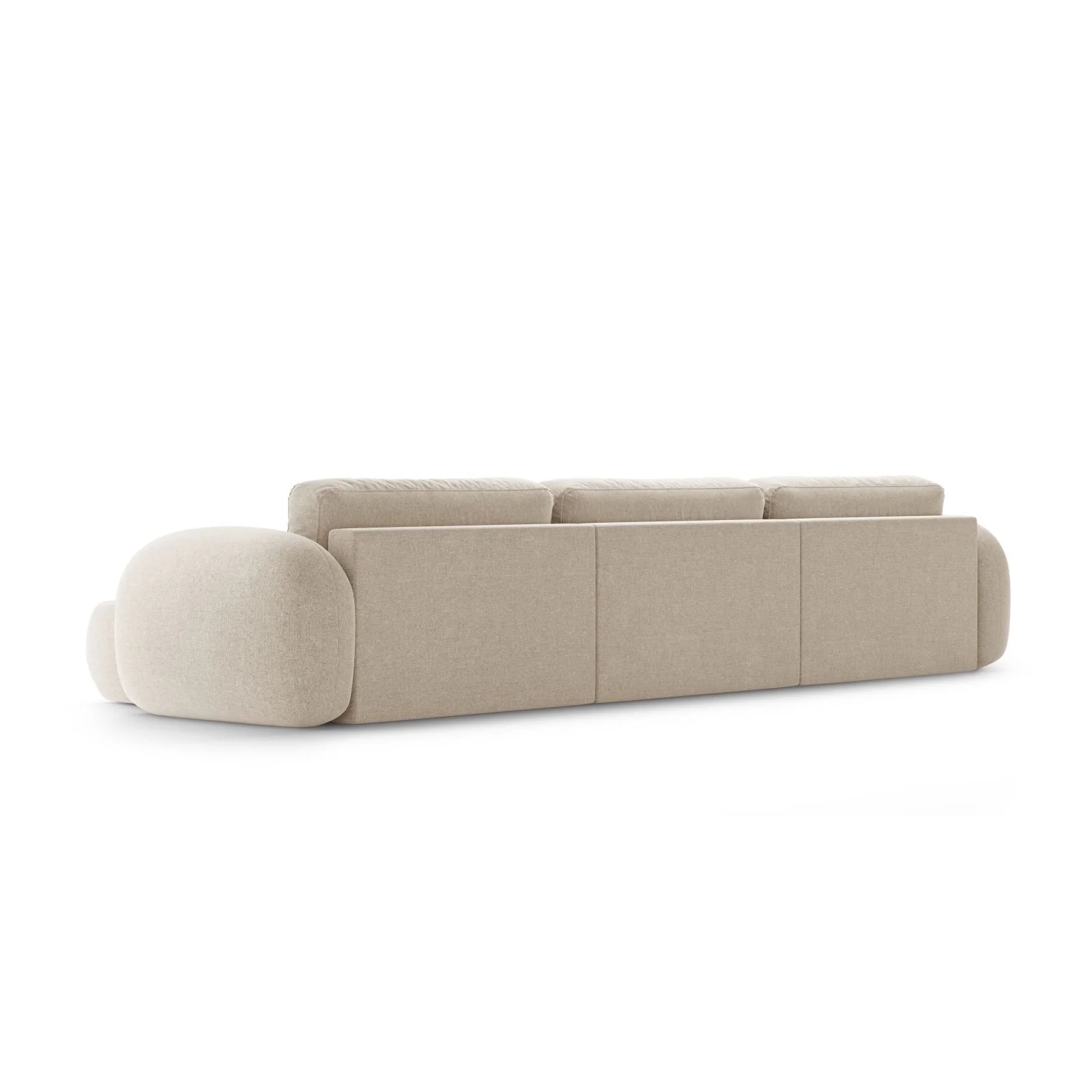Tonale 5-Sitzer Panorama Sofa aus Chenille, 362x149x88 cm - Image 13