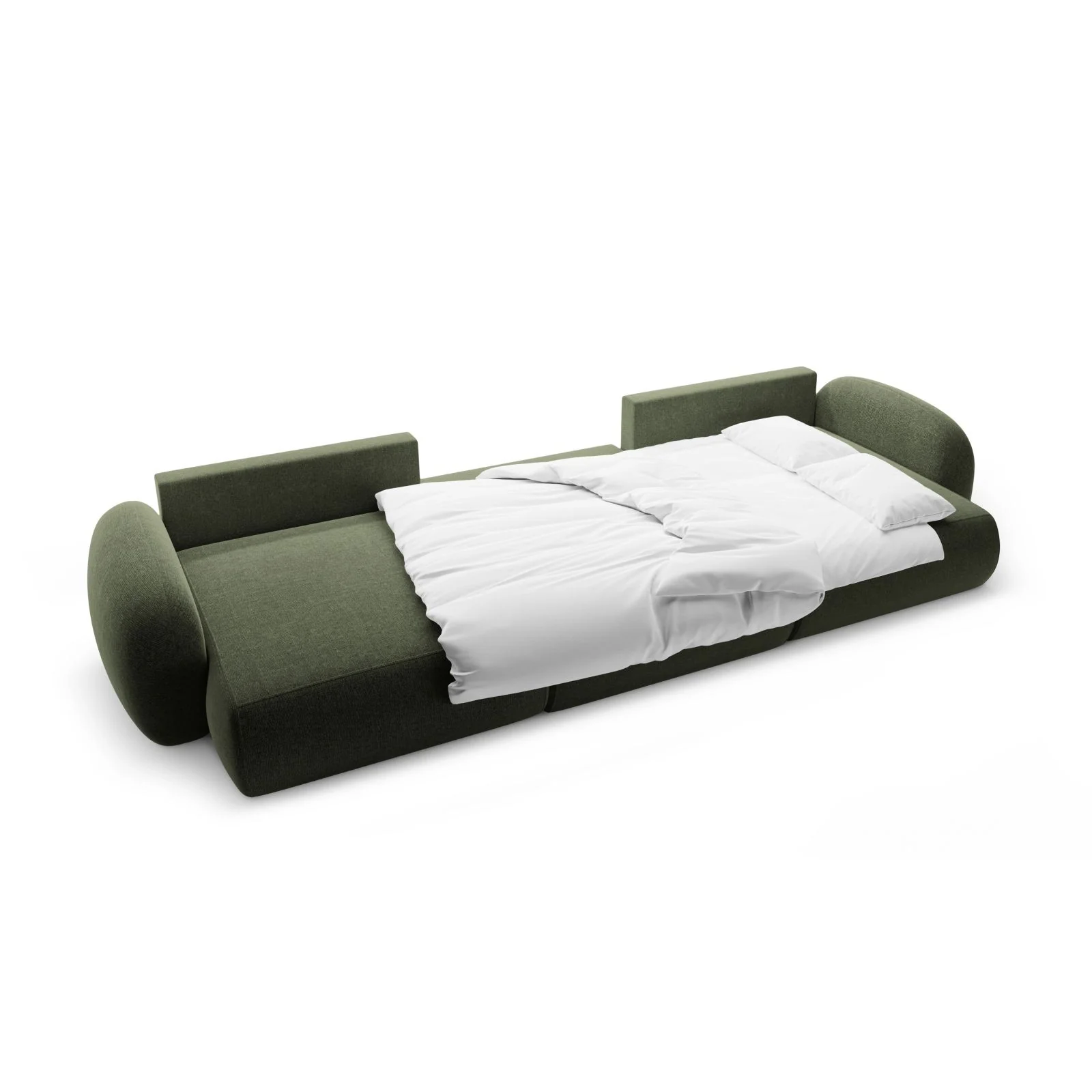 Tonale 5-Sitzer Panorama Sofa aus Chenille, 362x149x88 cm - Image 25