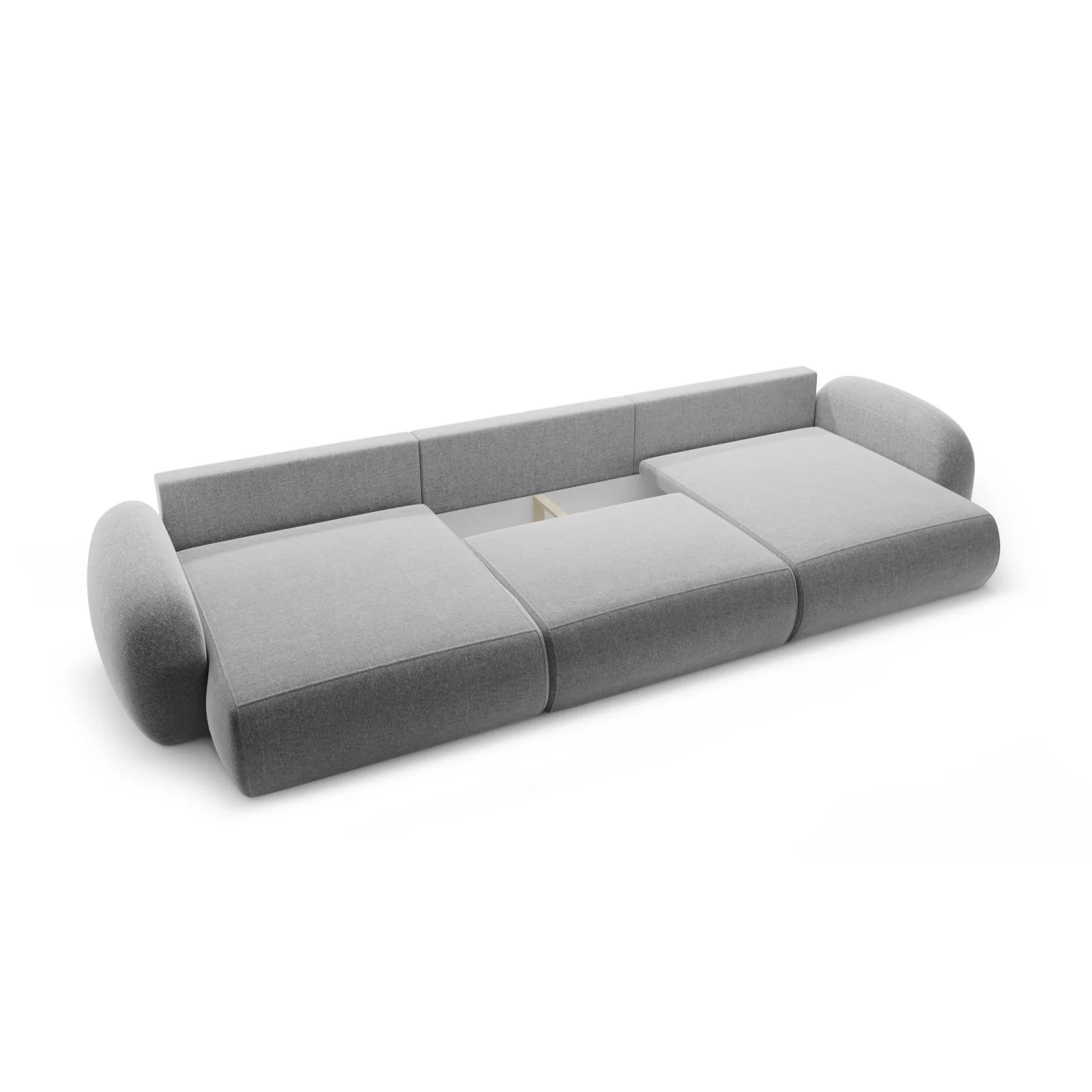 Tonale 5-Sitzer Panorama Sofa aus Chenille, 362x149x88 cm - Image 33
