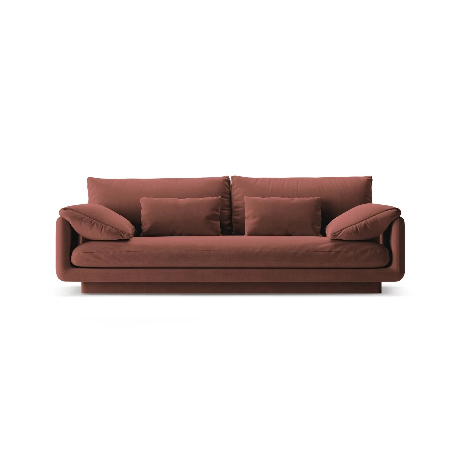 Torino 3-Sitzer Sofa aus Samt oder Strukturstoff, 220x103 cm - Image 11